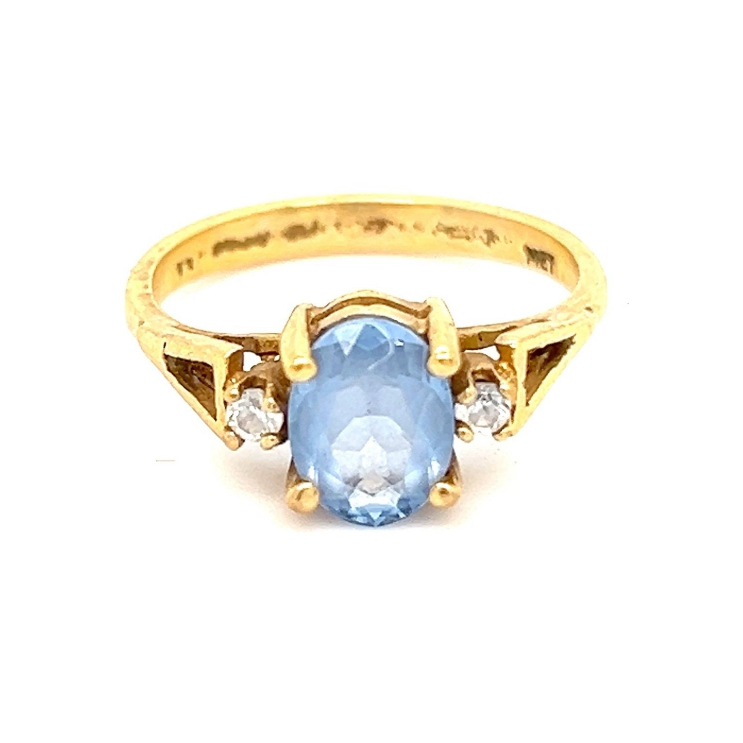 14K Gold Topaz Ring