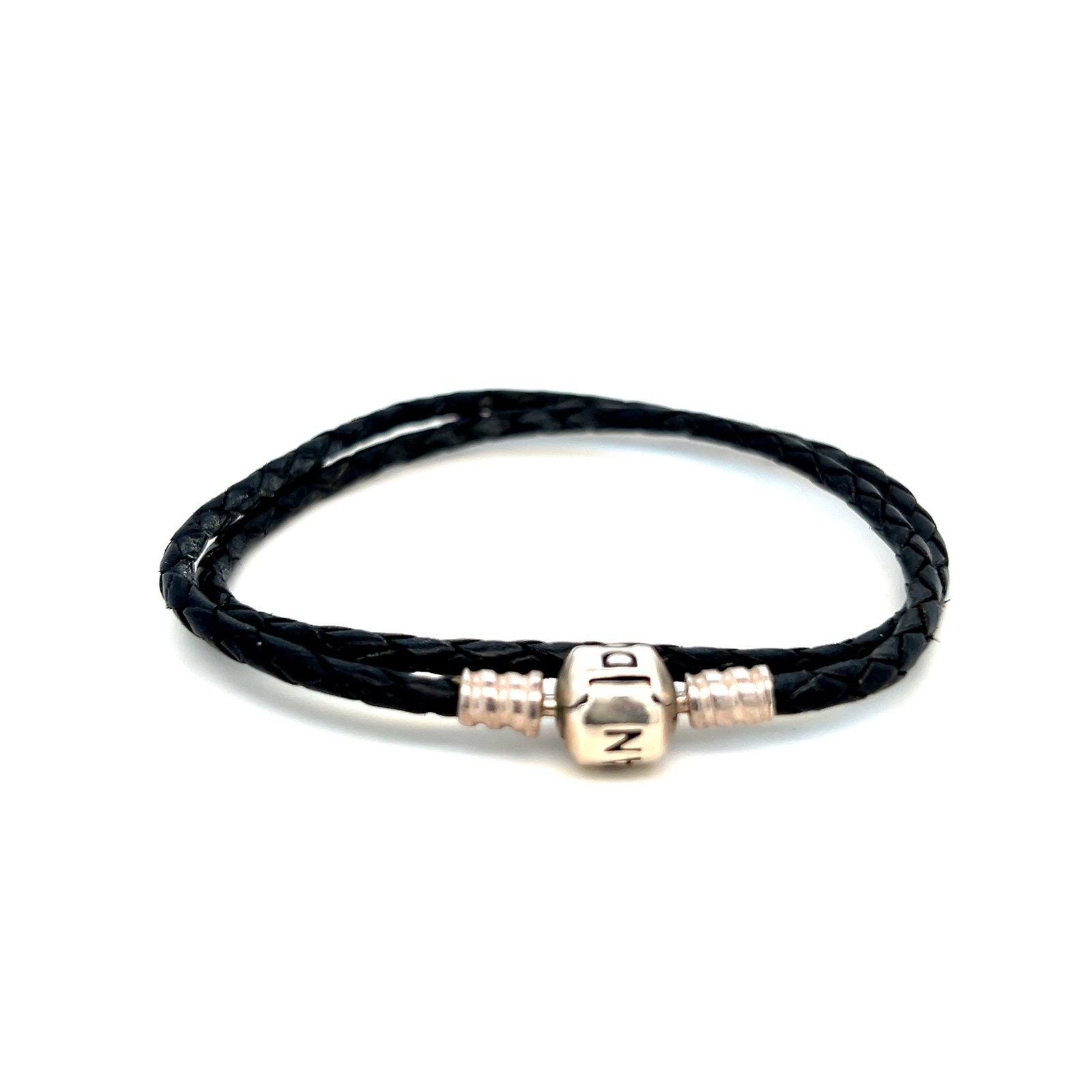 Pandora Black Leather Double Wrap Bracelet