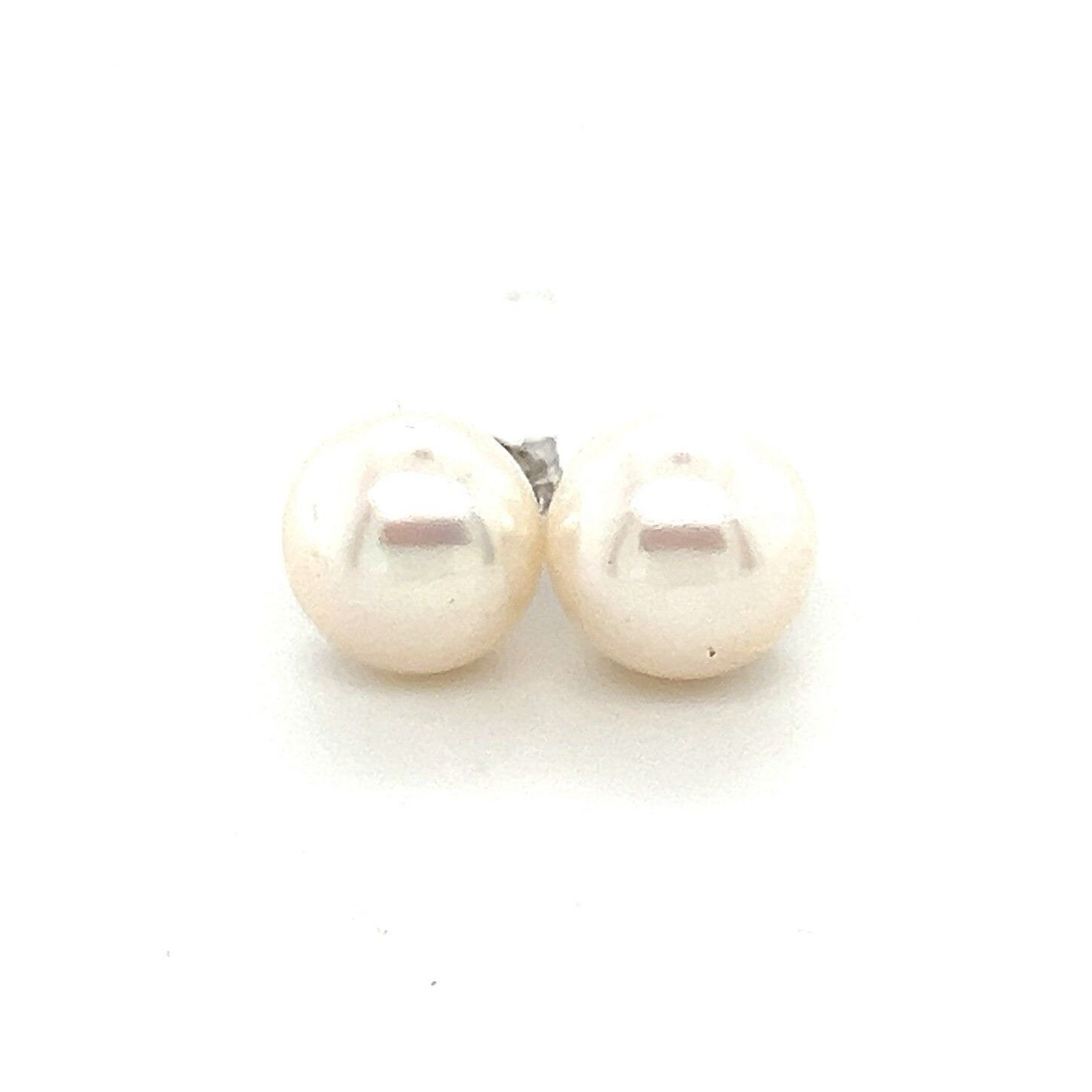 925 Faux Pearl Stud Earrings