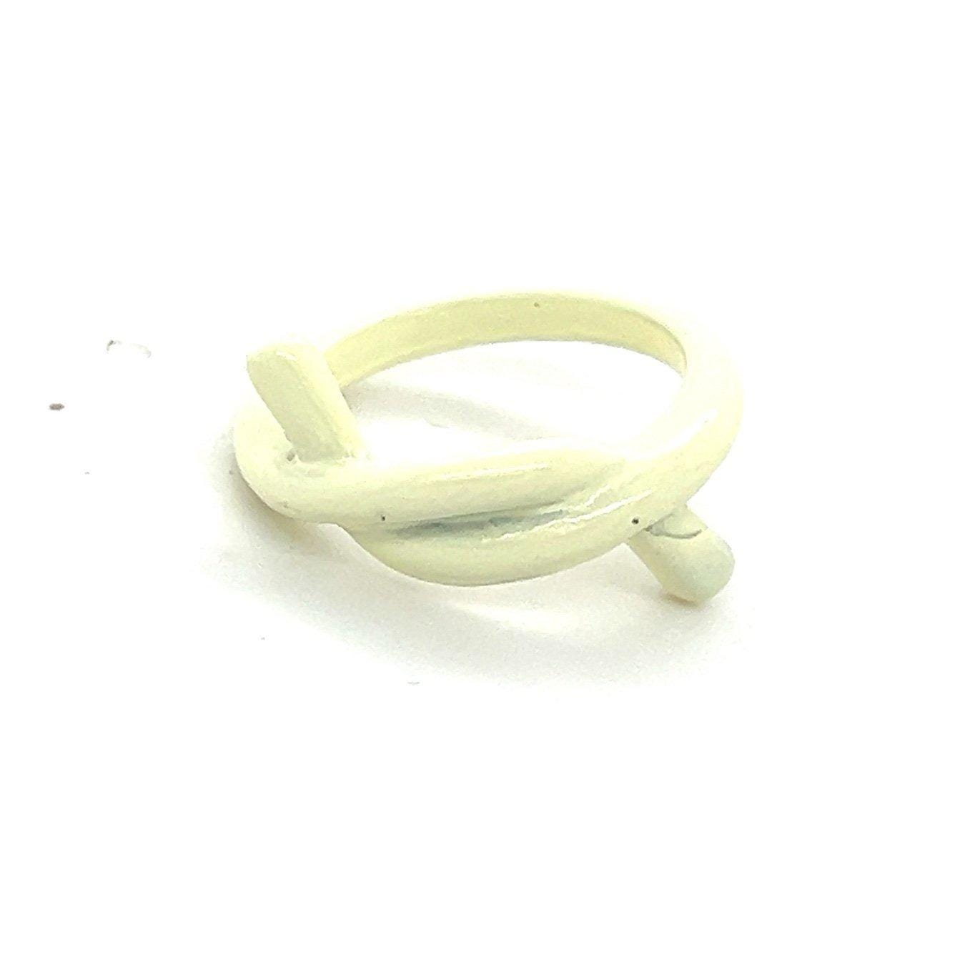 White Knot Ring