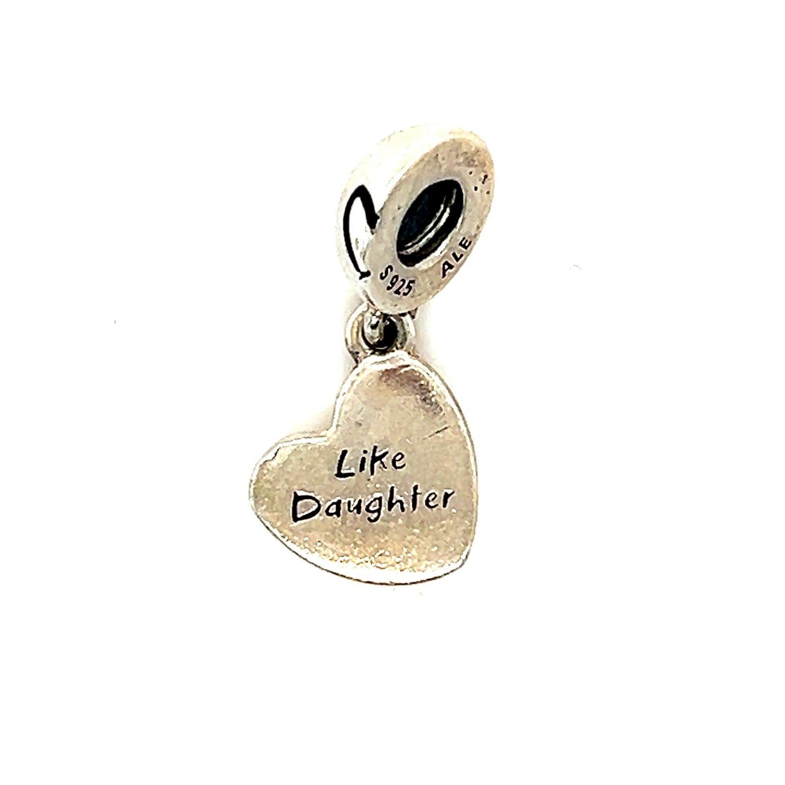 Pandora Like Daughter Heart Dangle Charm