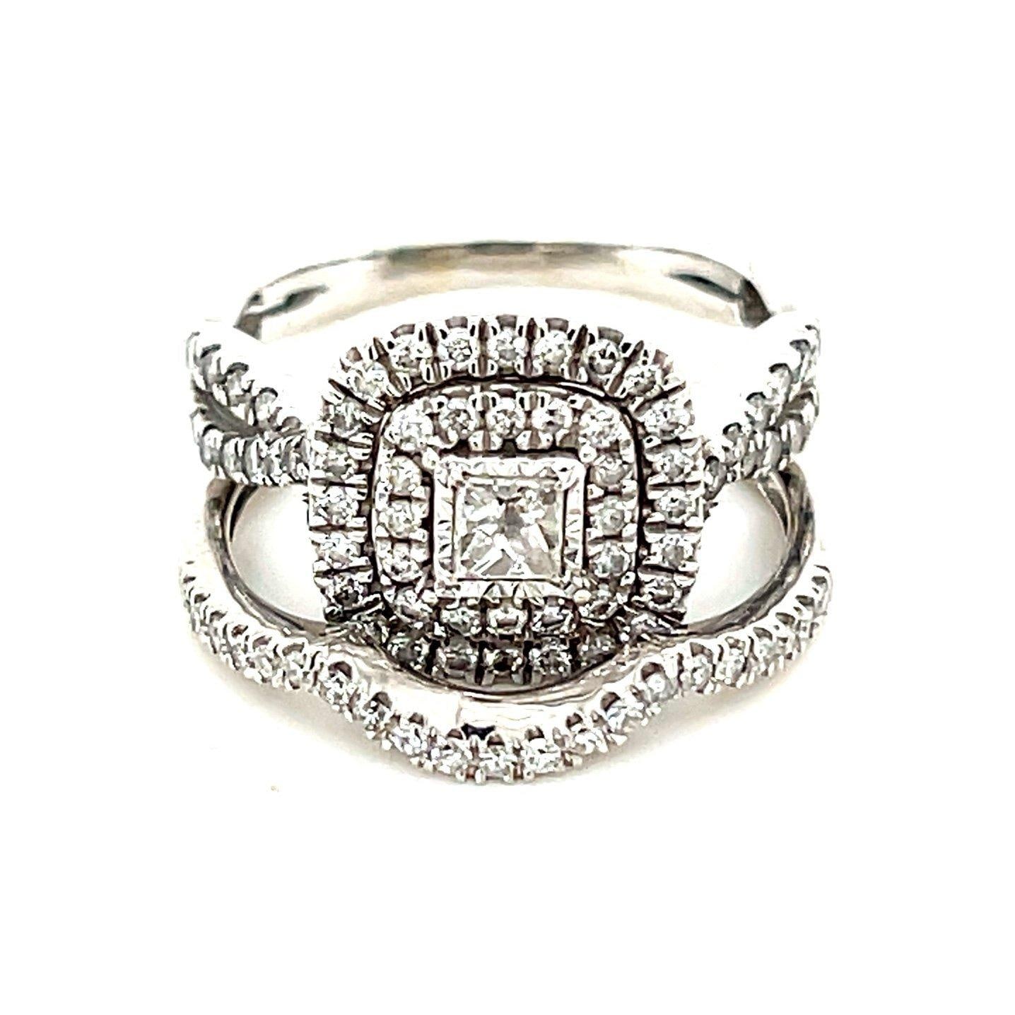 1 Carat Diamond 10k Gold Ring Set