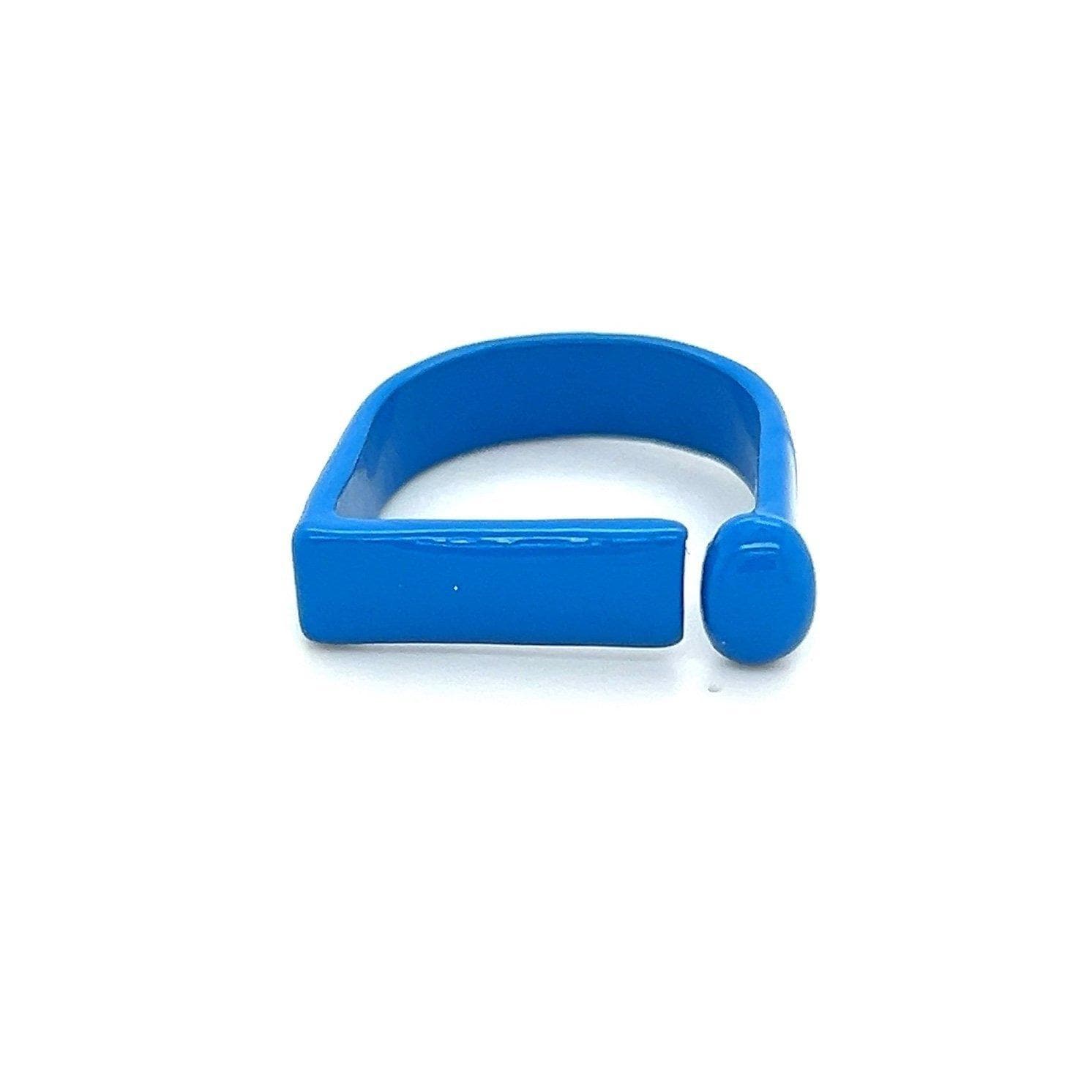 Blue U Shaped Ring