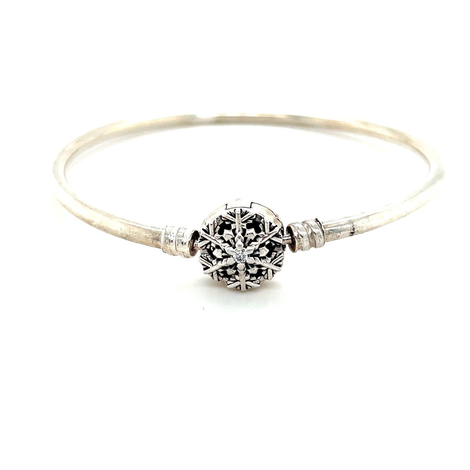 Pandora Snowflake Clasp Bangle