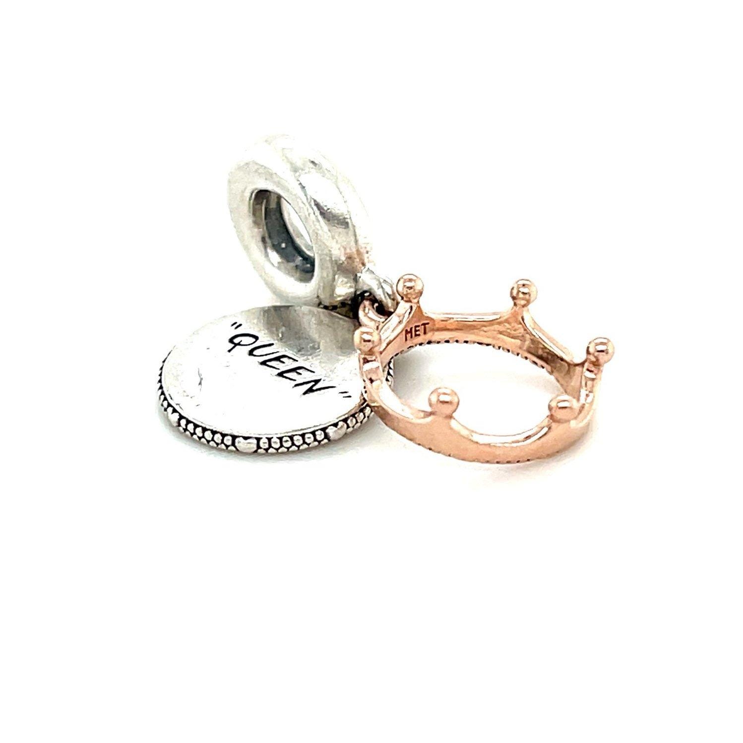 Pandora Two-Tone Queen Dangle Charm