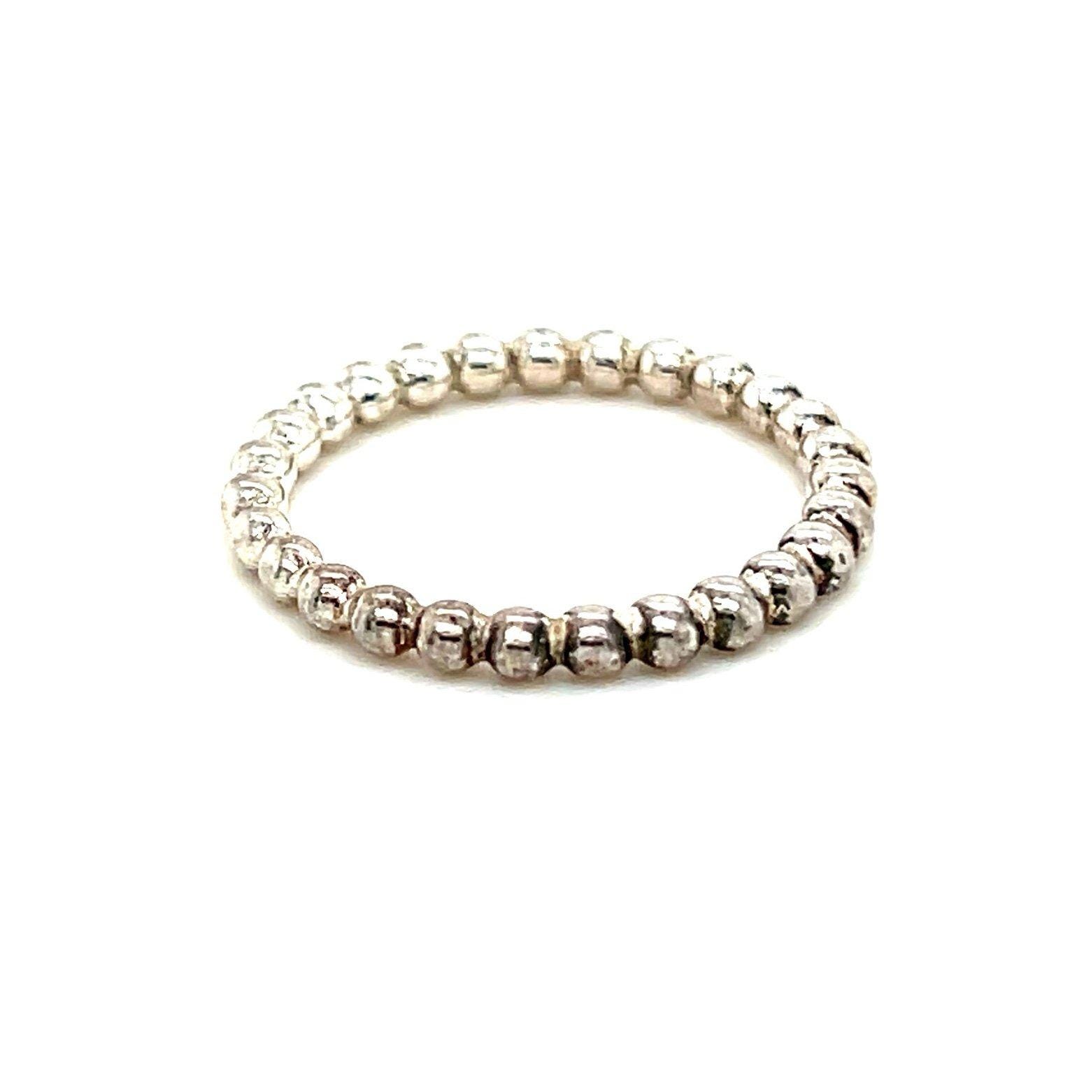 Pandora Thin Beaded Band Ring