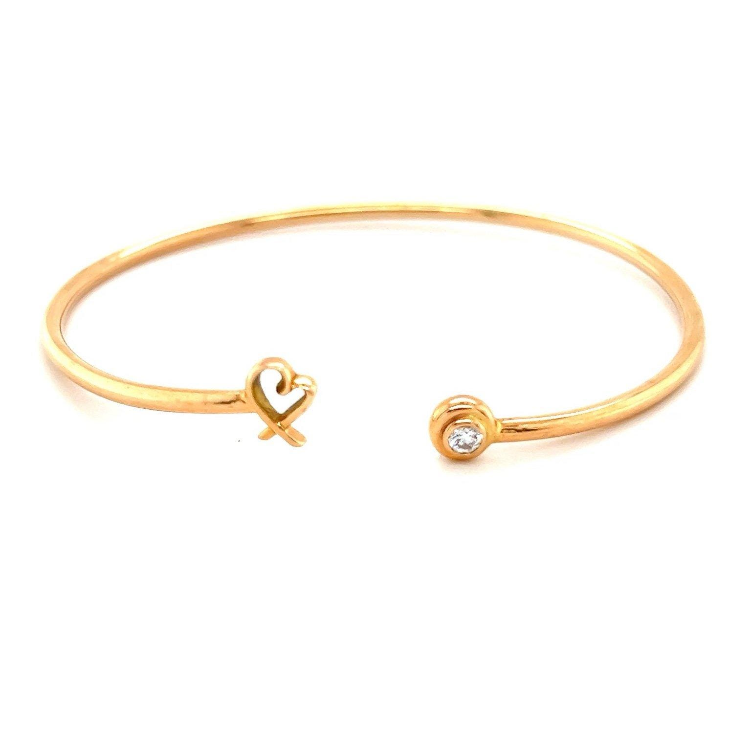 18K Rose Gold T&Co. Loving Heart Diamond Bangle