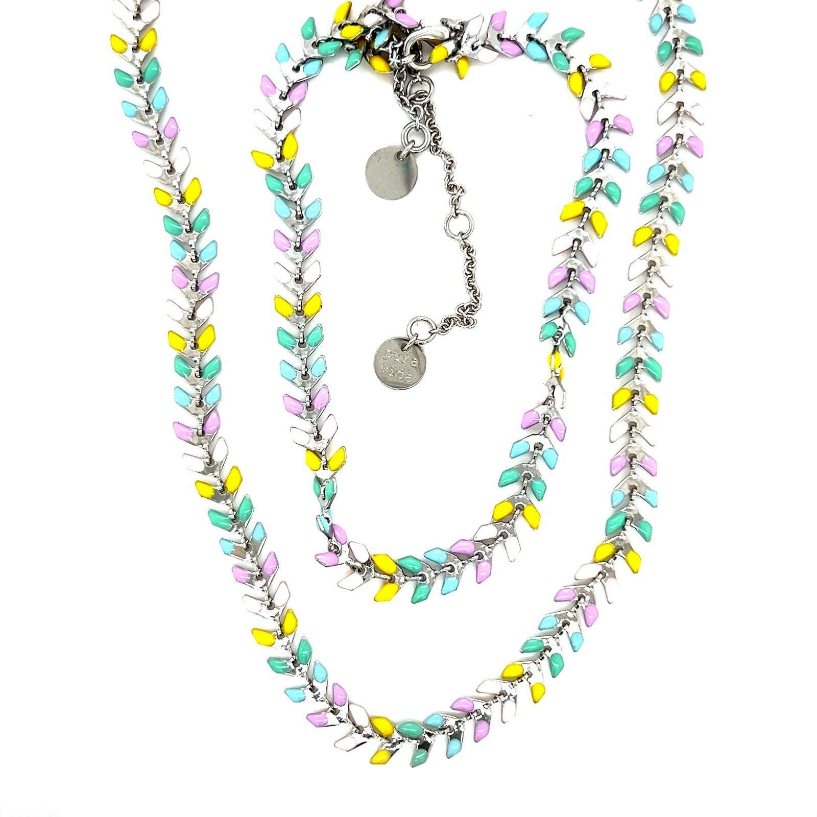 Pura Vida Enamel Necklace Only (Anklet Sold)