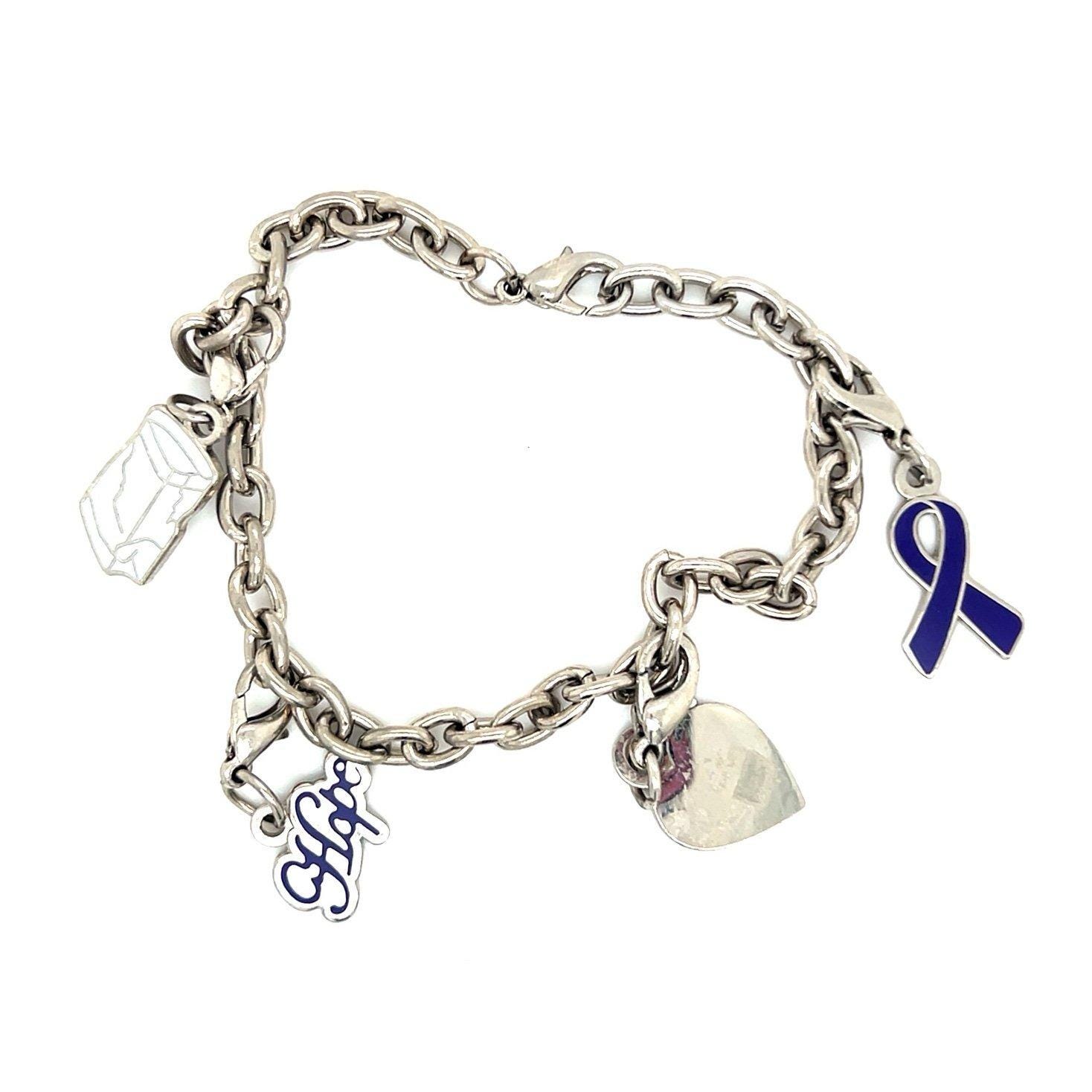 Breast Cancer Charm Bracelet