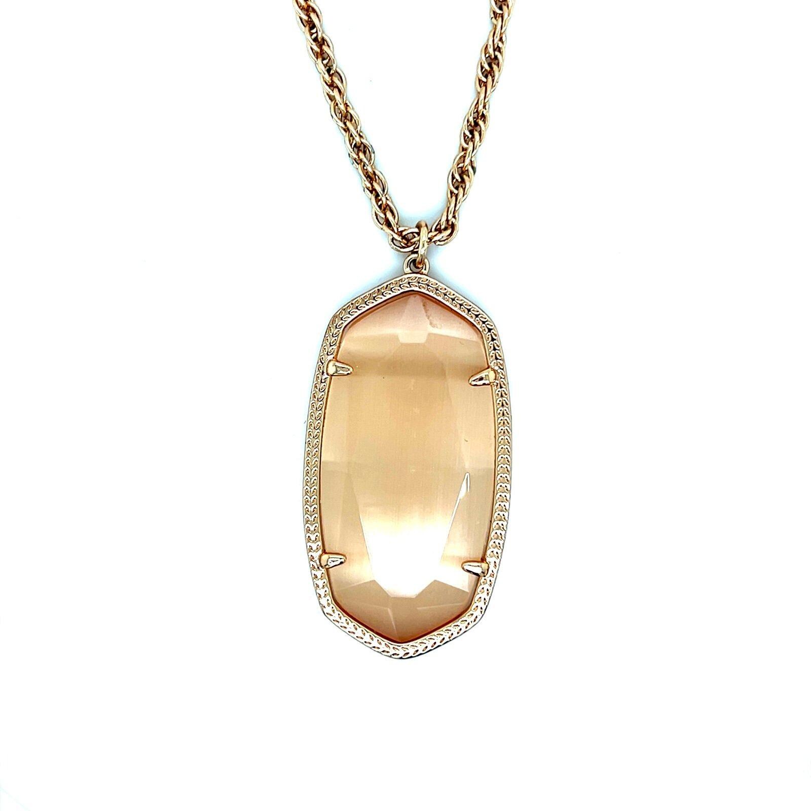 Kendra Scott Pink Stone Necklace