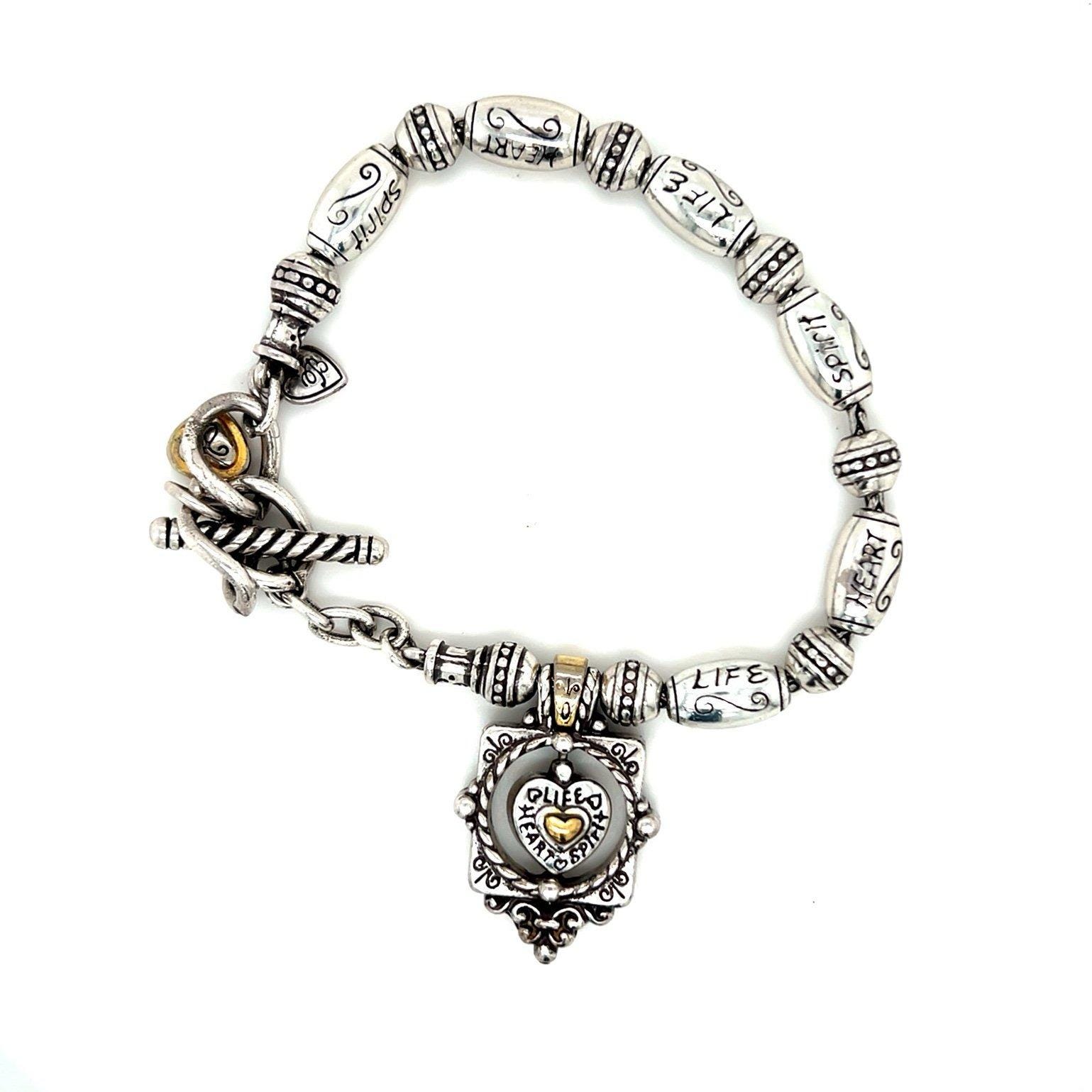 Brighton Life, Heart,Spirit Toggle Bracelet