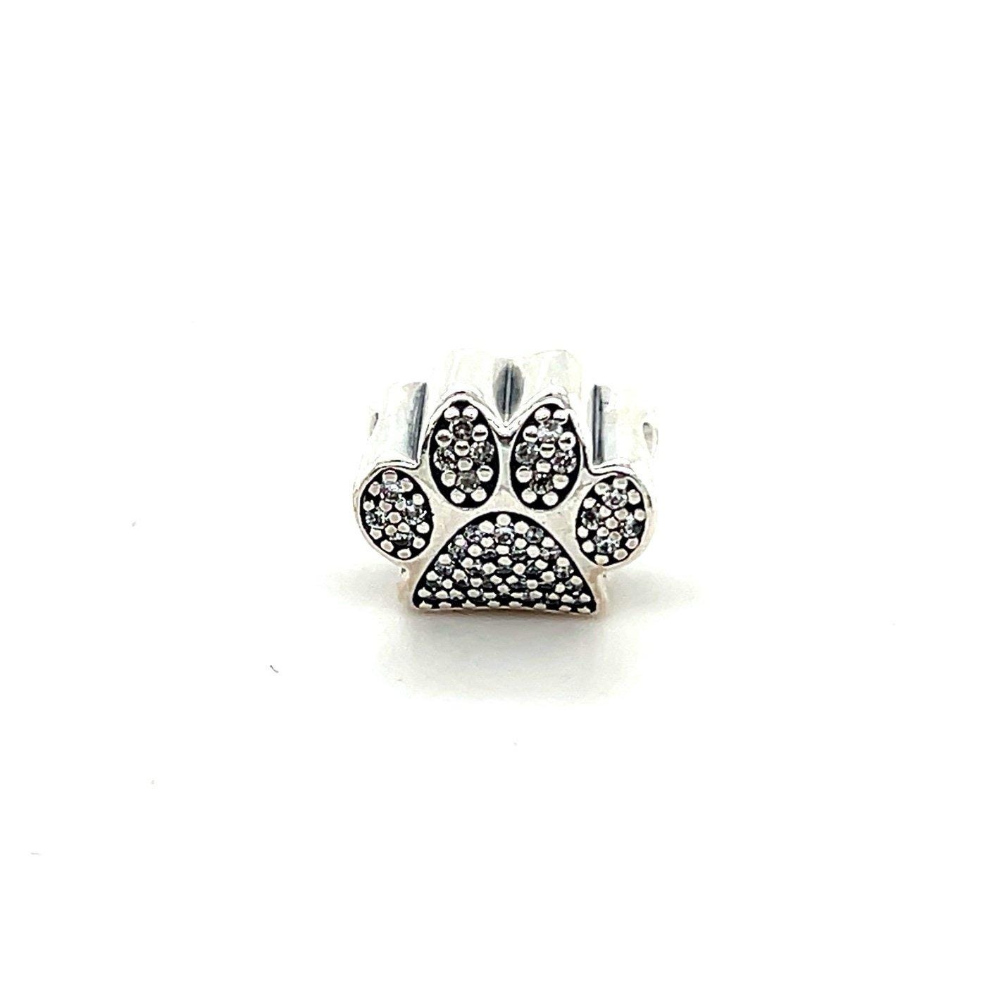 Pandora Pave Cz Paw Charm