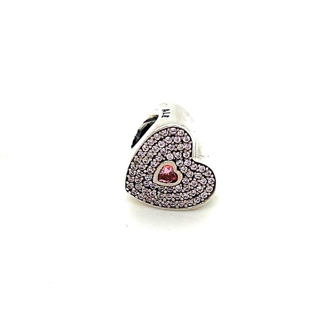 Pandora Pave Pink Cz’s Heart Charm