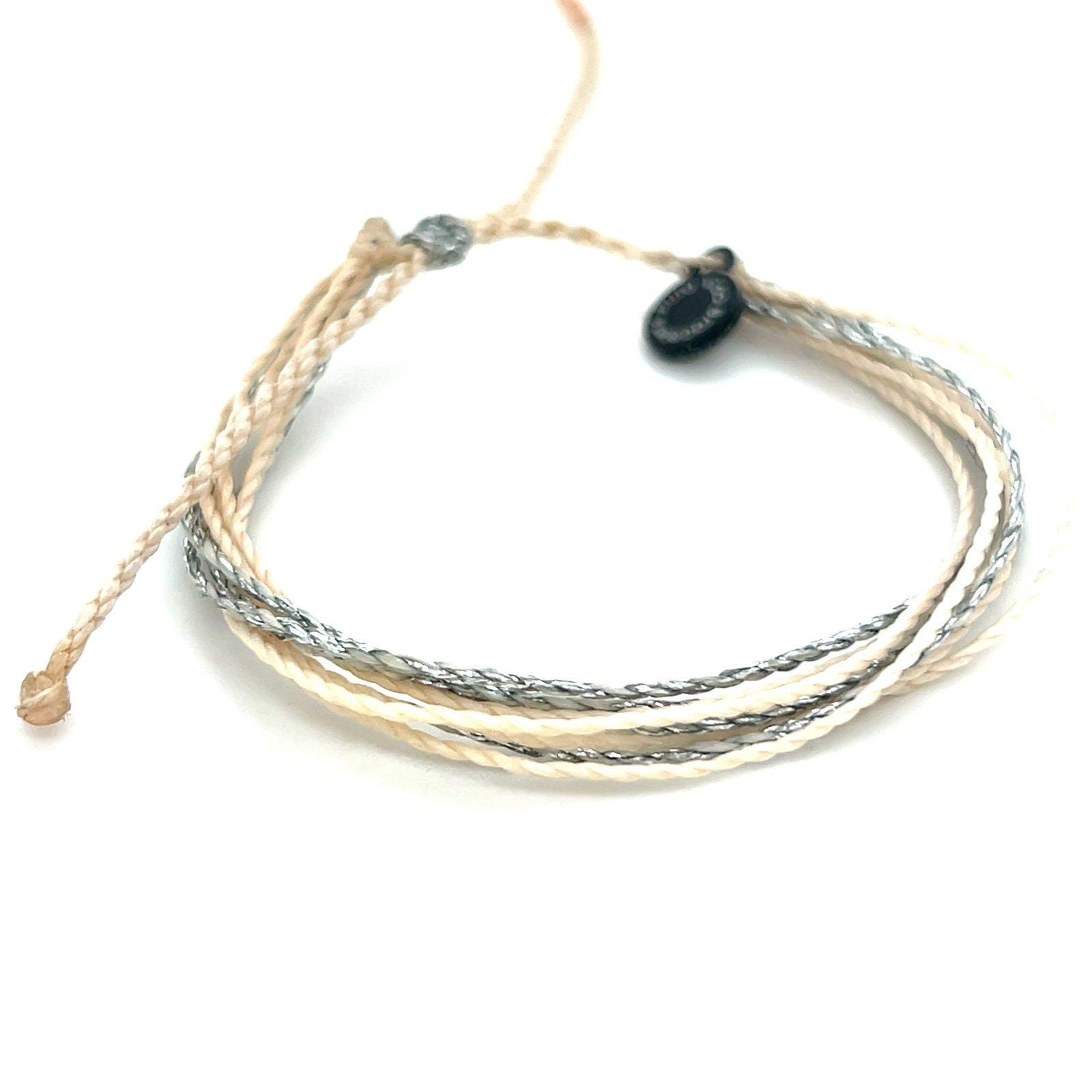 Pura Vida White/Glitter Silver Bracelet