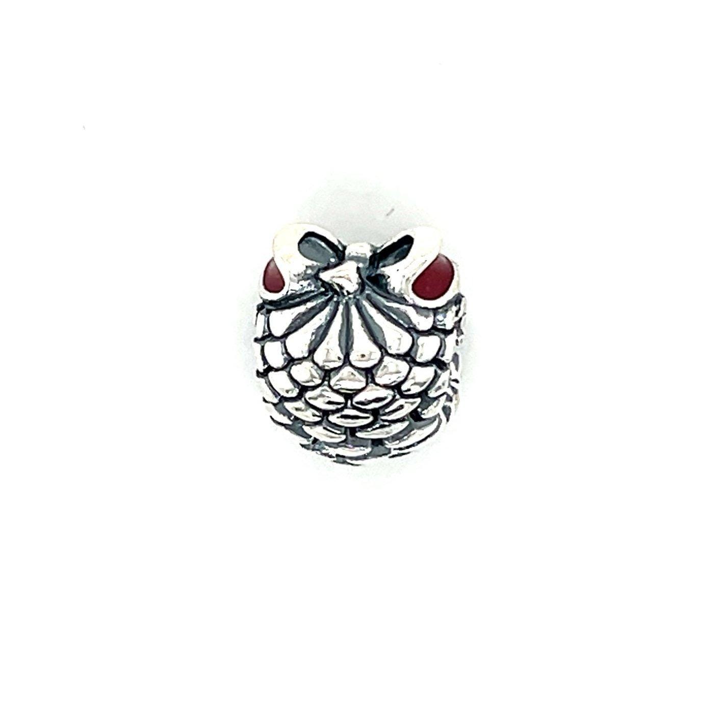 Pandora Red Enamel Pinecone Charm