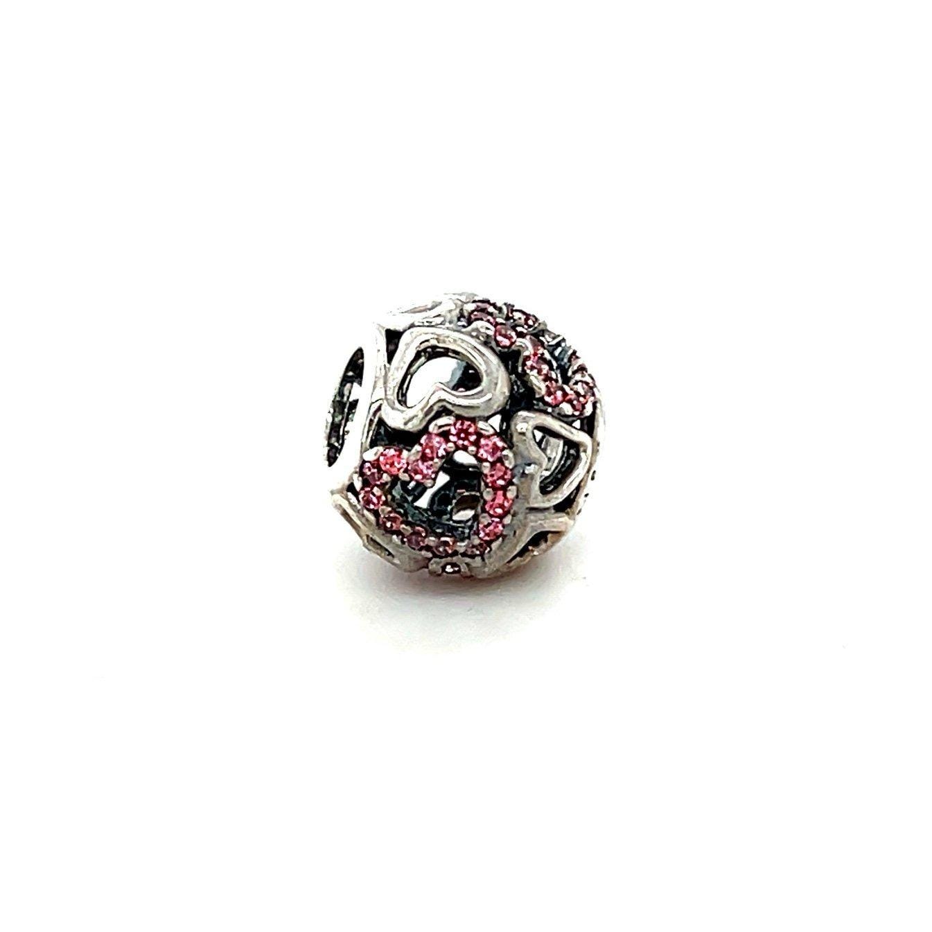 Pandora Pink Cz Cut Out Heart Charm