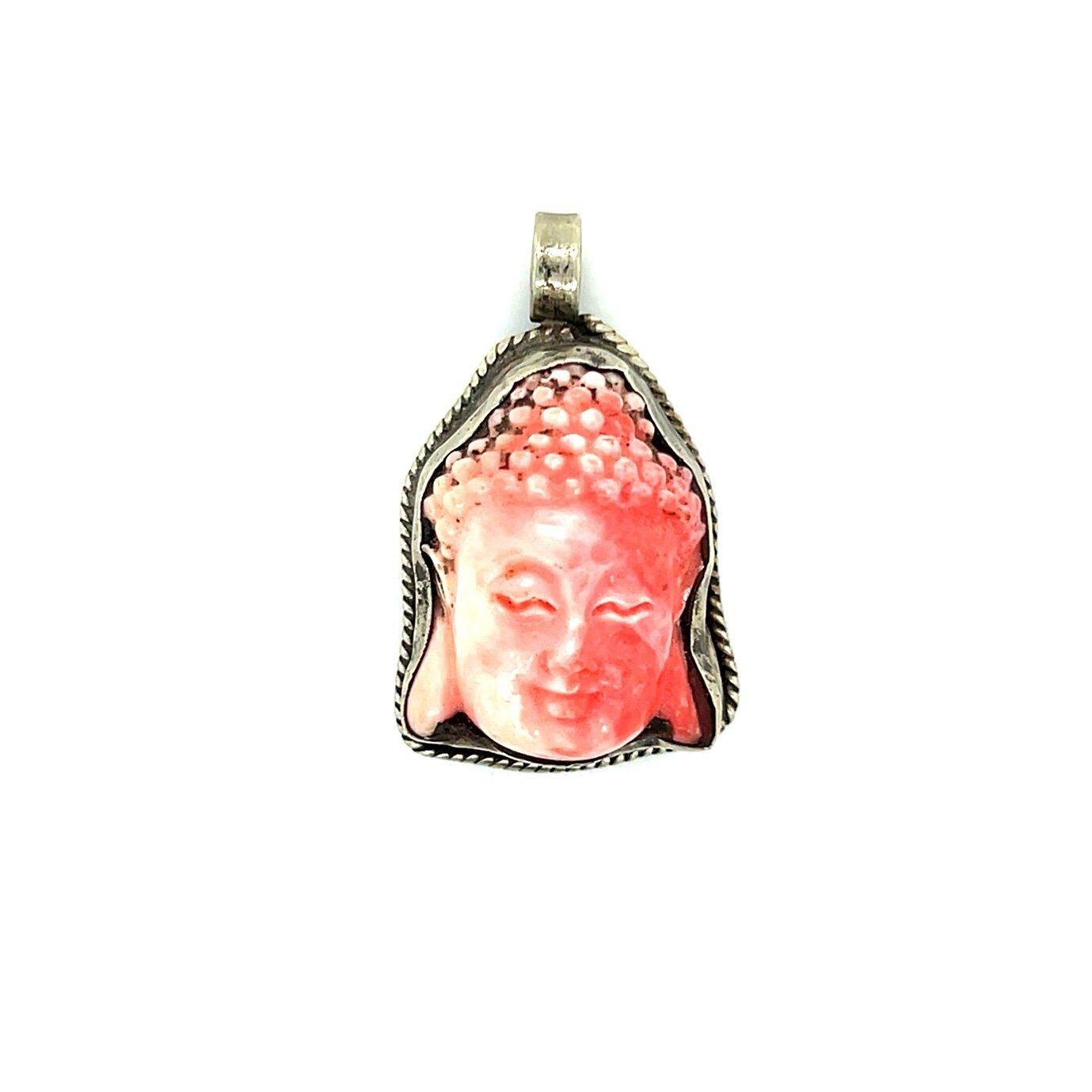 Pink Buddha Pendant