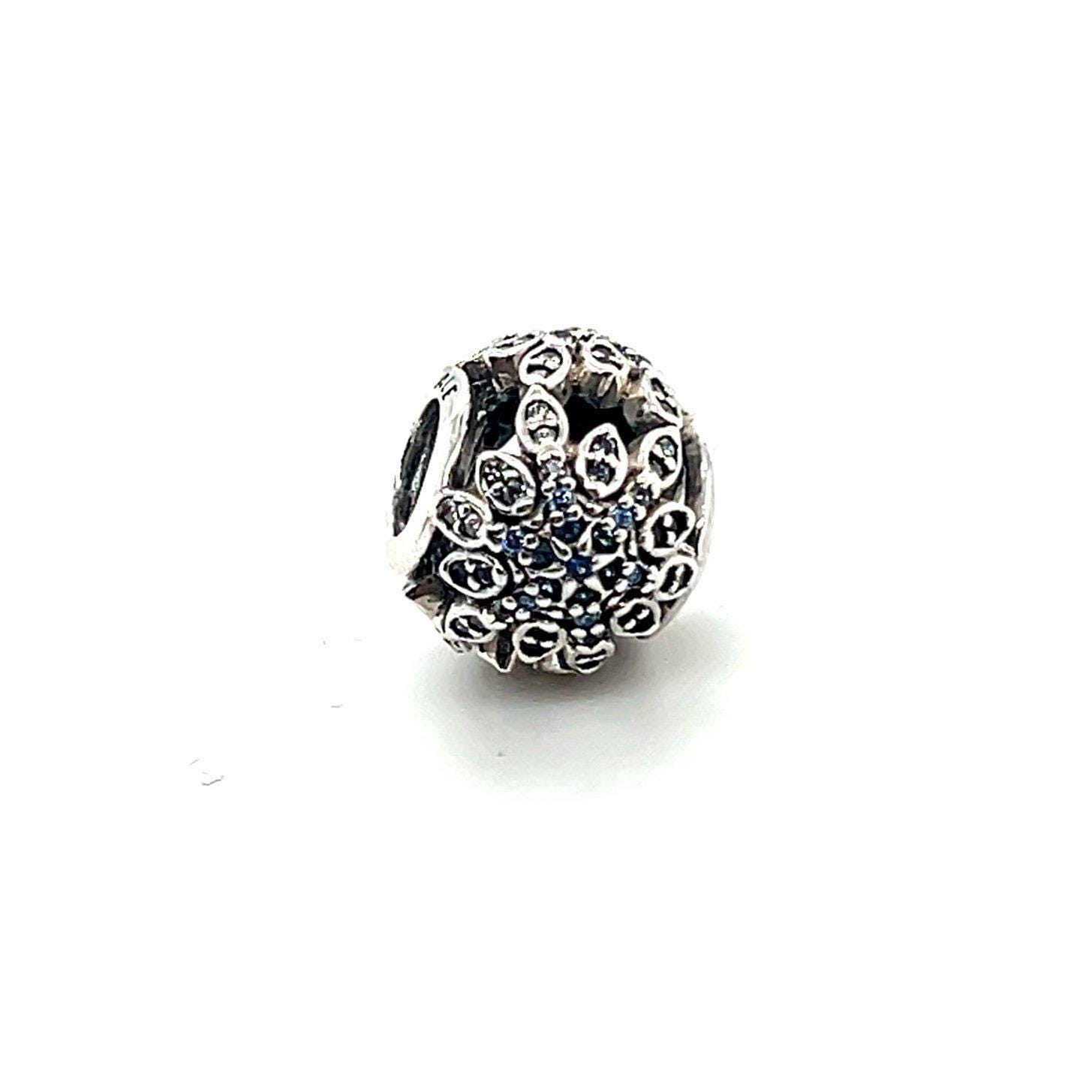 Pandora Blue Cz Snowflake Charm