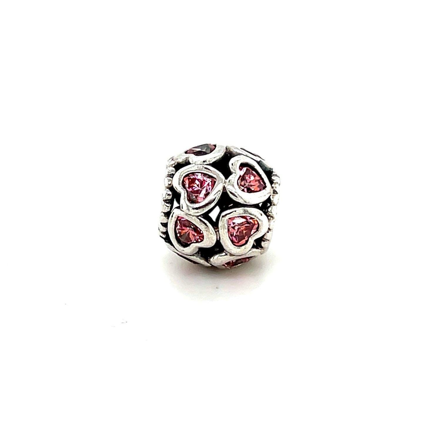 Pandora Pink Cz Openwork Charm