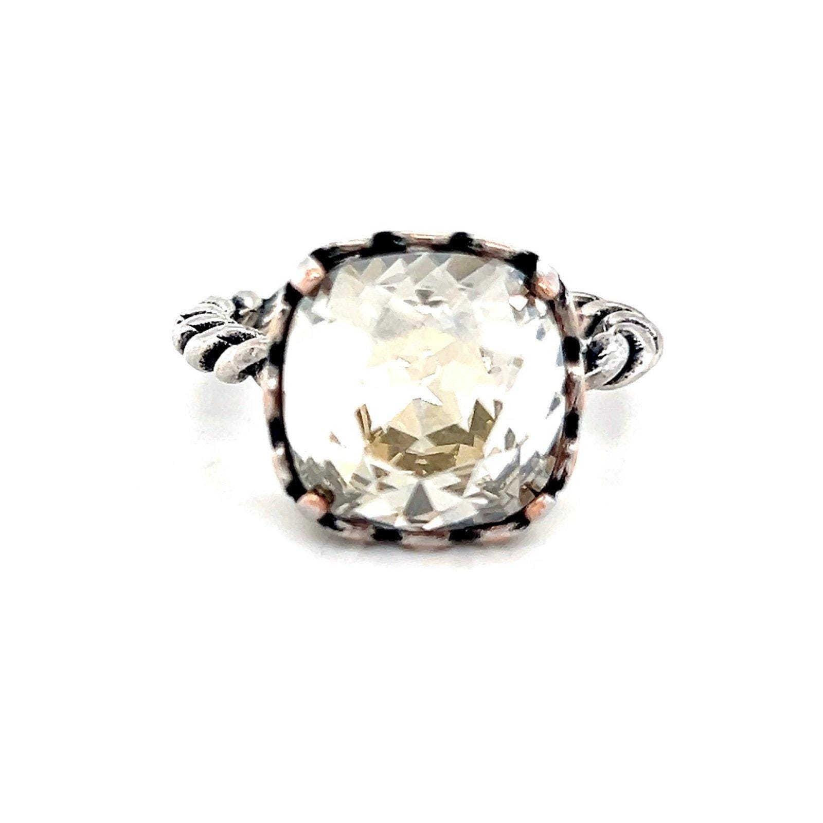 Silver Gemstone Ring