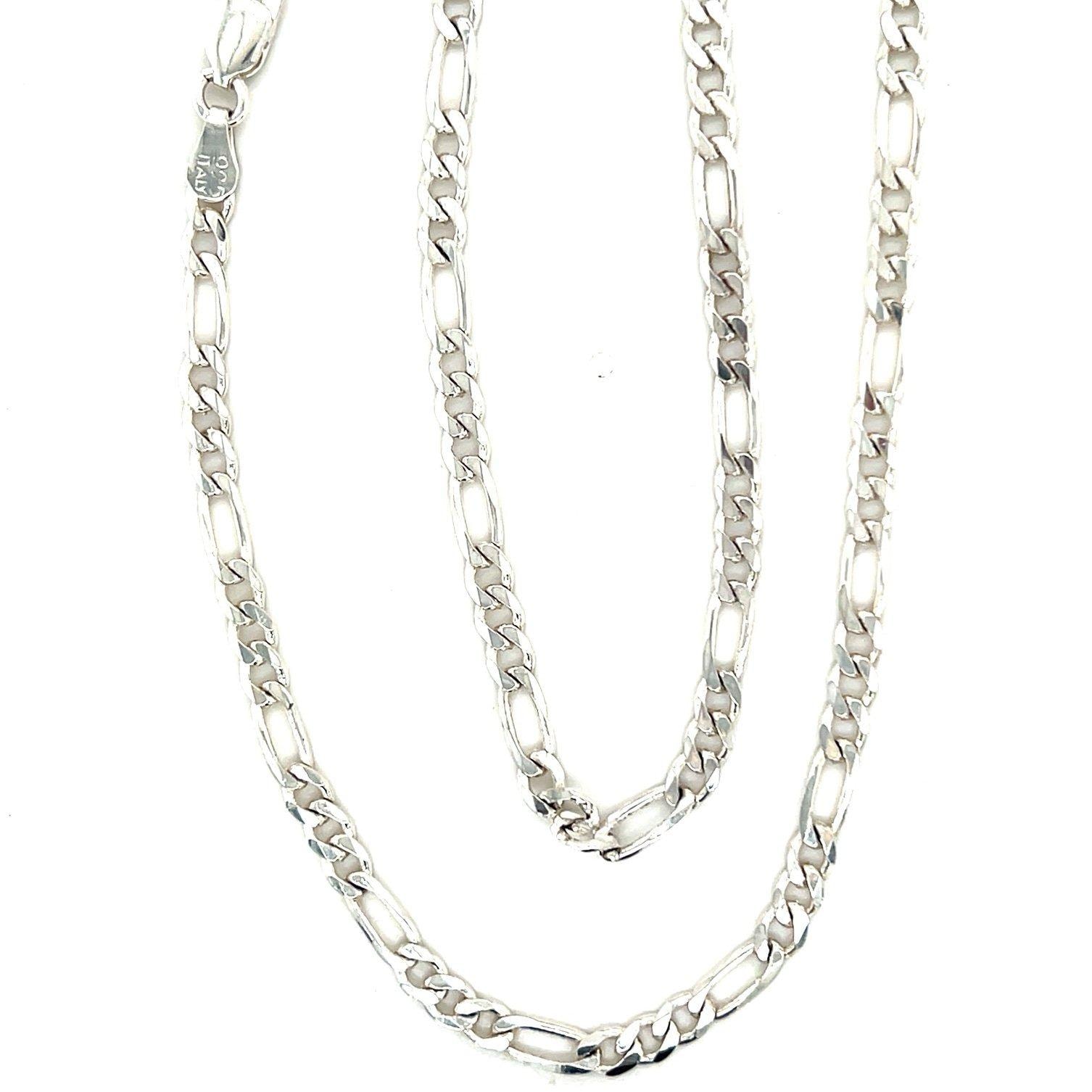 Silver 925 (3mm) Figaro Necklace