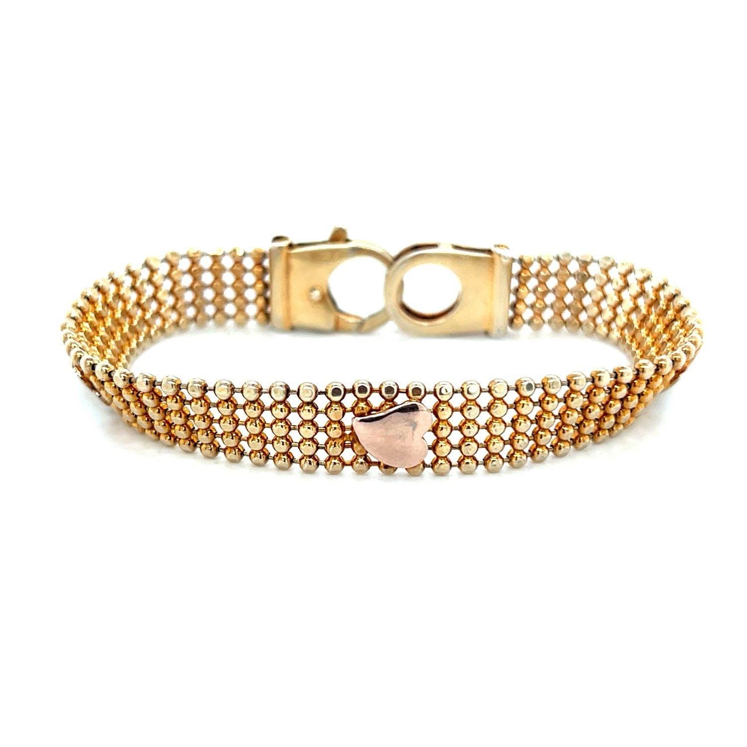 Beaded Heart Bracelet