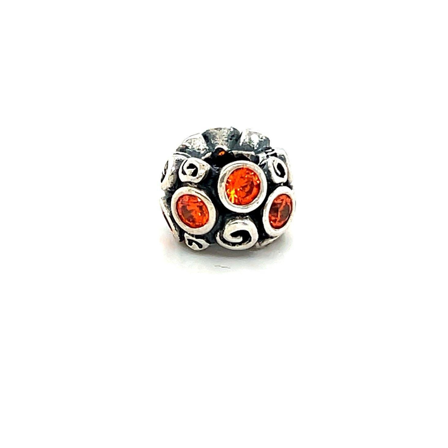 Pandora Orange Stones Charm
