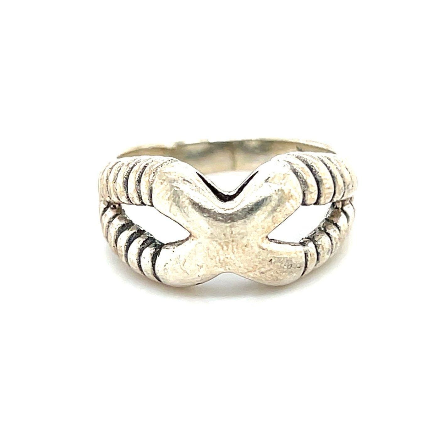 925 Silver X Ring