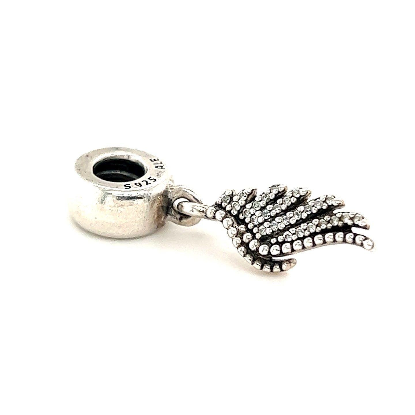 Pandora Pave Cz Wing Charm