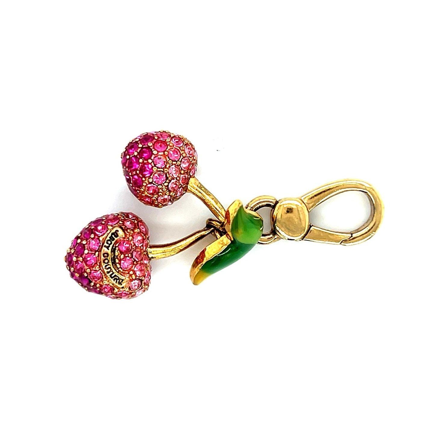 Juicy Couture Heart Shaped Cherries Charm