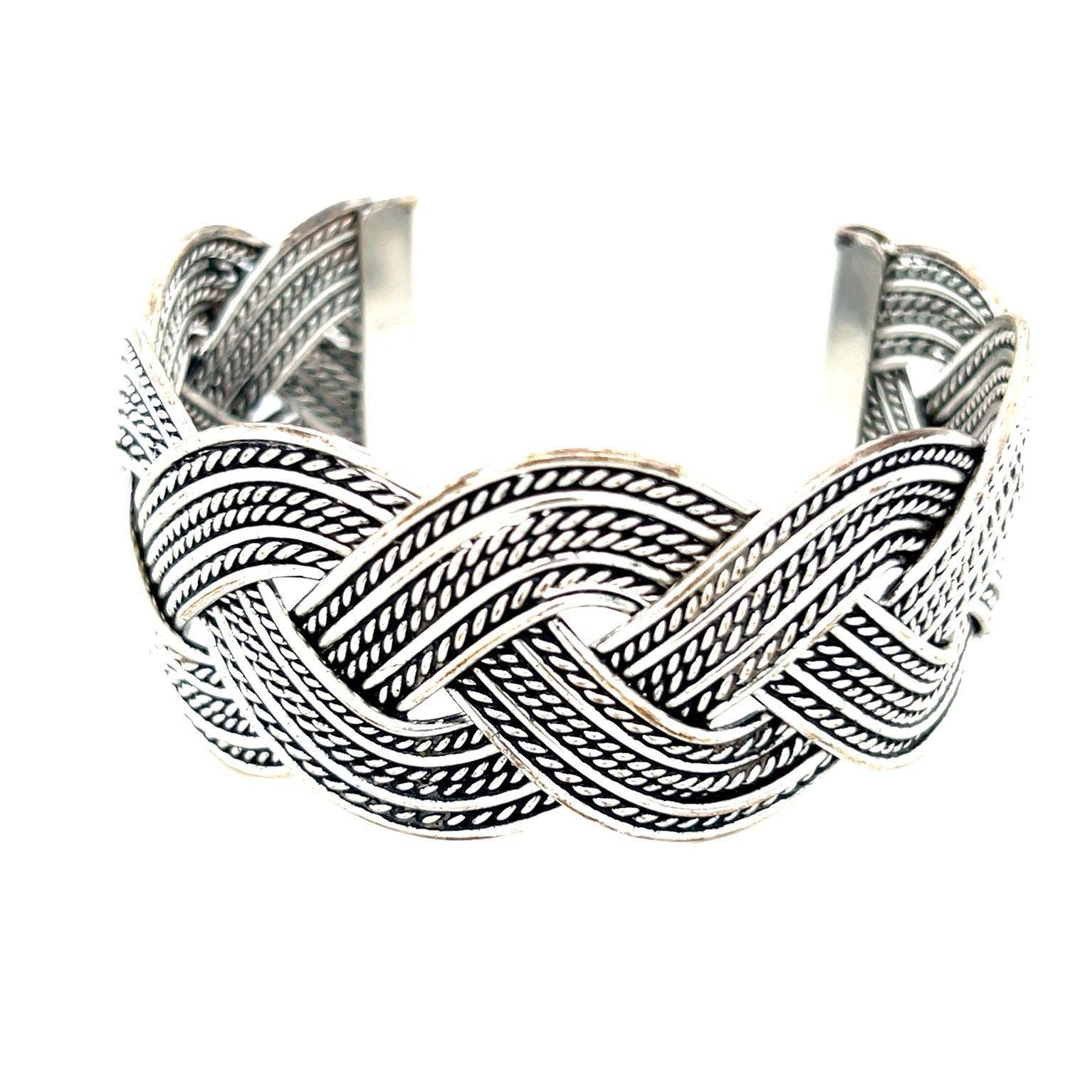 Braided Open Cuff Bracelet