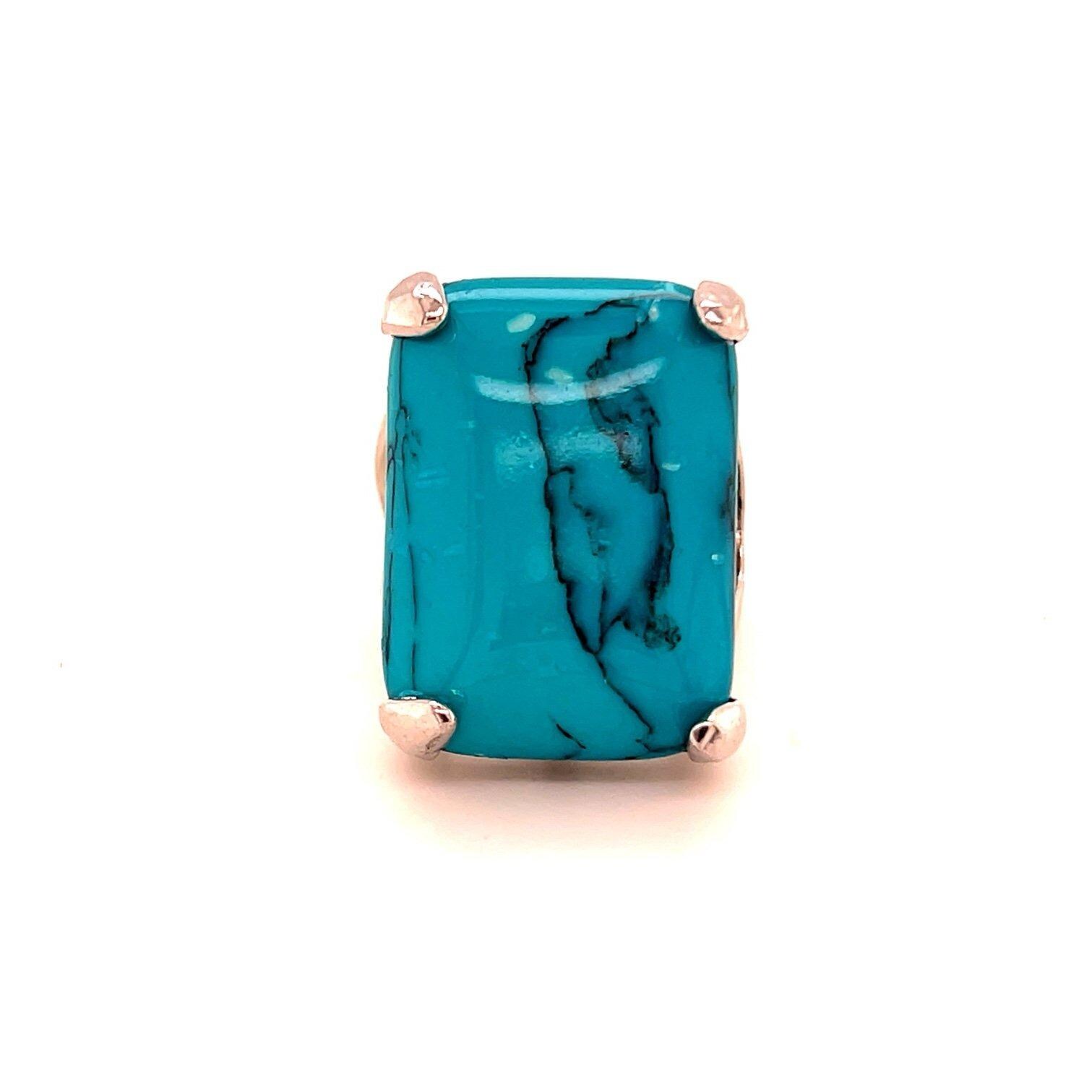Large Faux Turquoise Ring