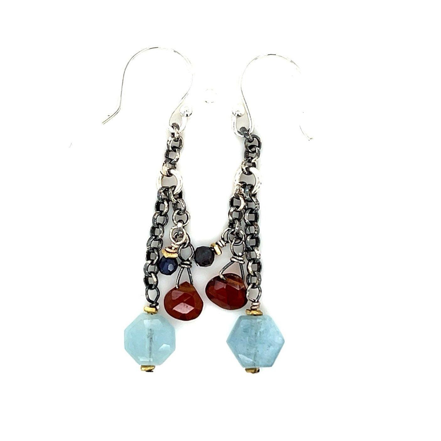 925 Hook Dangle Beaded Earrings