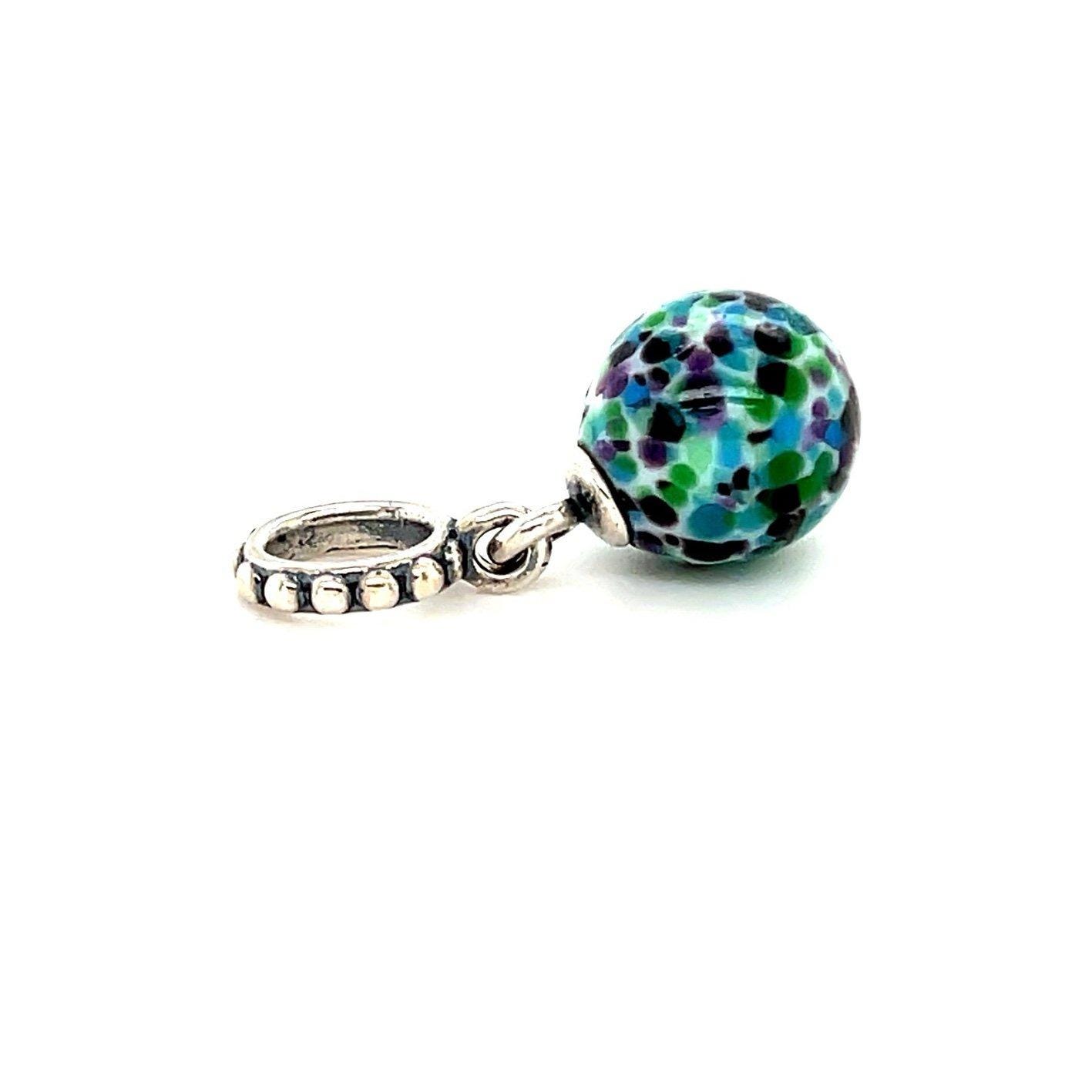 Pandora Green Speckled Beauty Dangle Charm