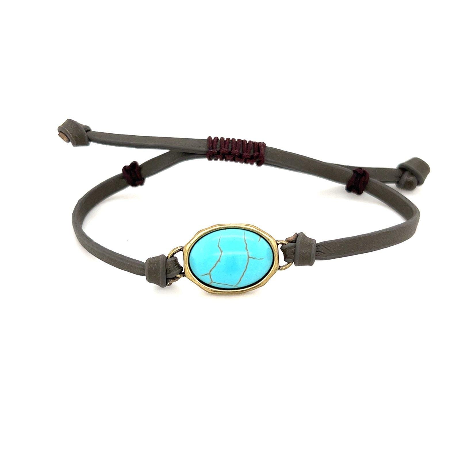 Turquoise Color Adjustable Bracelet