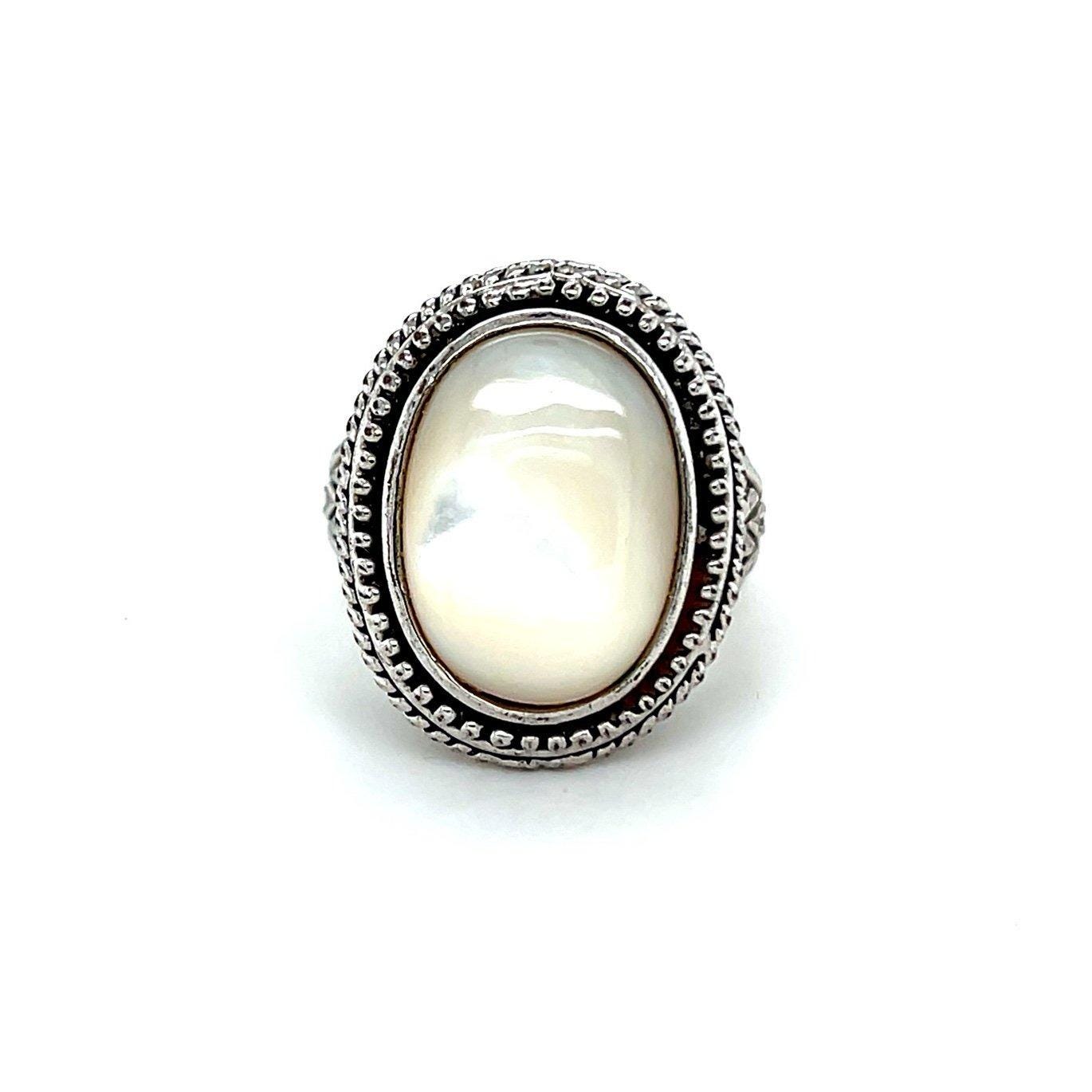White Stone Ring