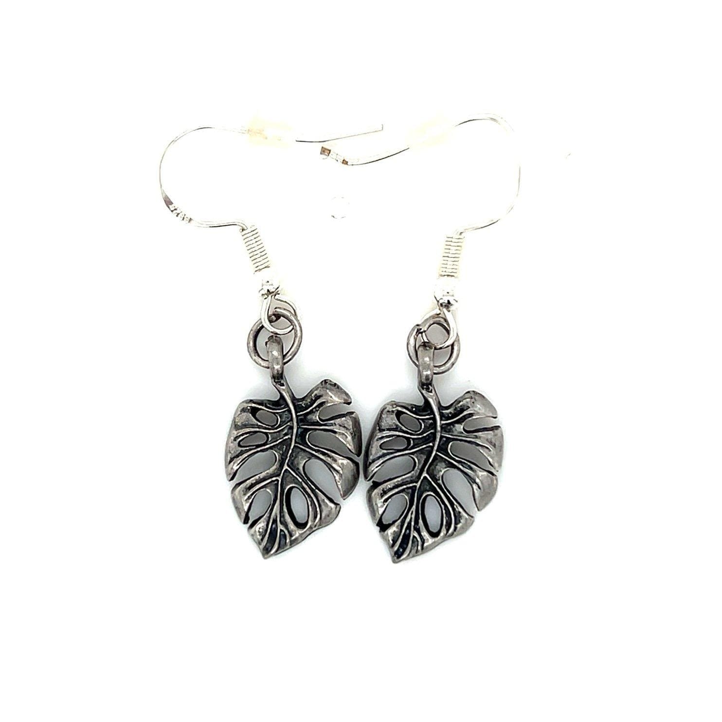 925 Hook Leaf Earrings