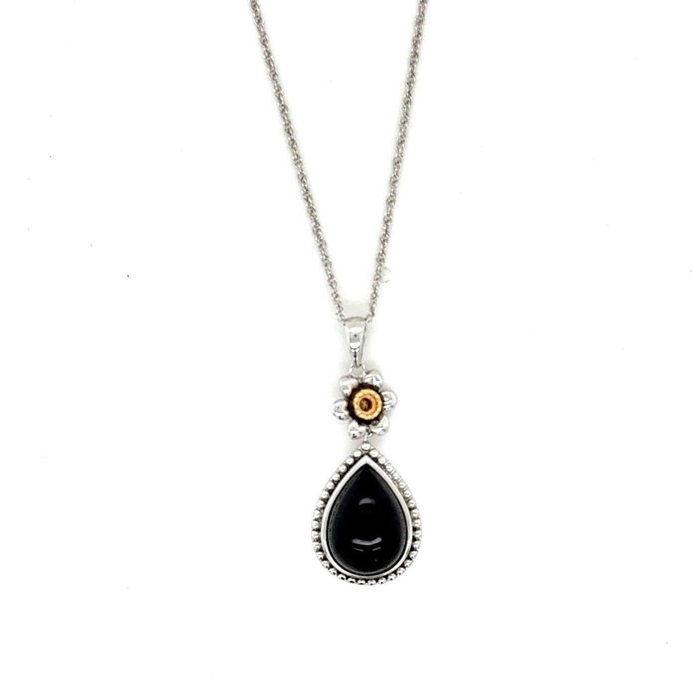 925/14k Alwan Vahan Onyx Necklace