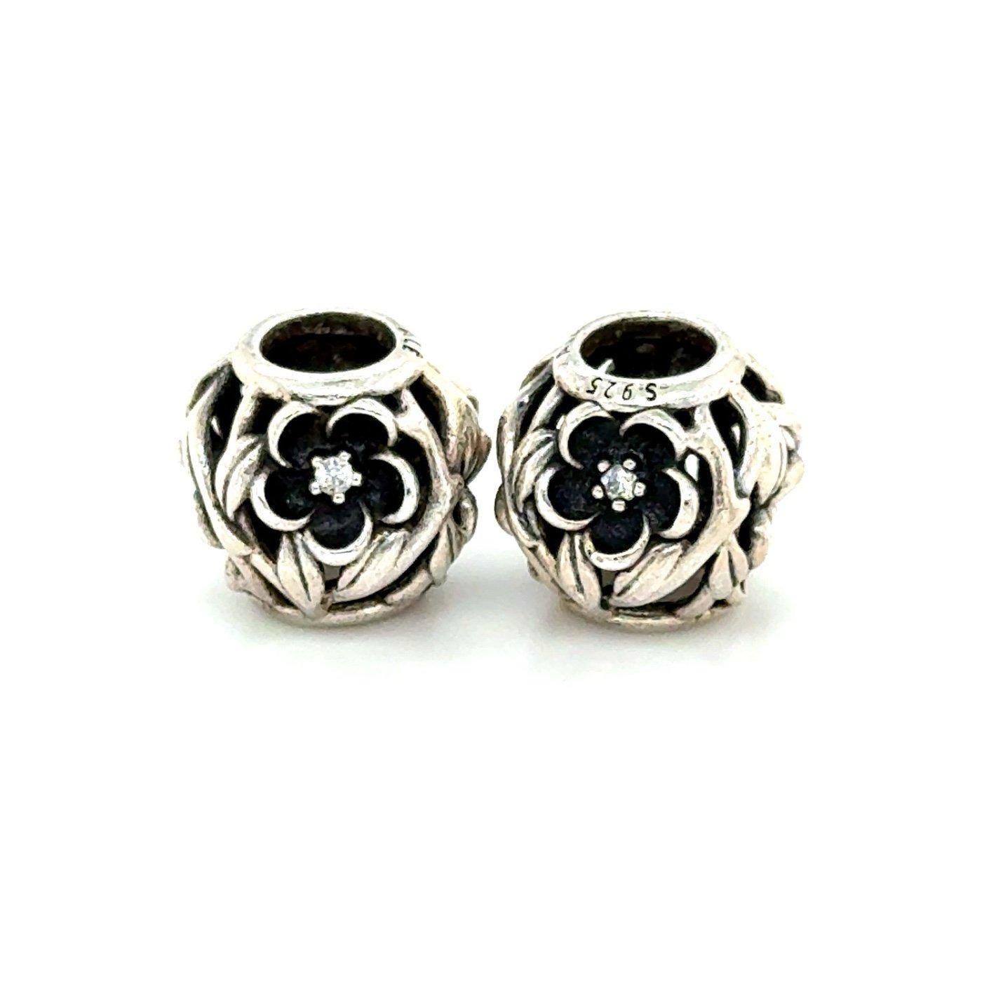 Pandora Flower Cz Charms