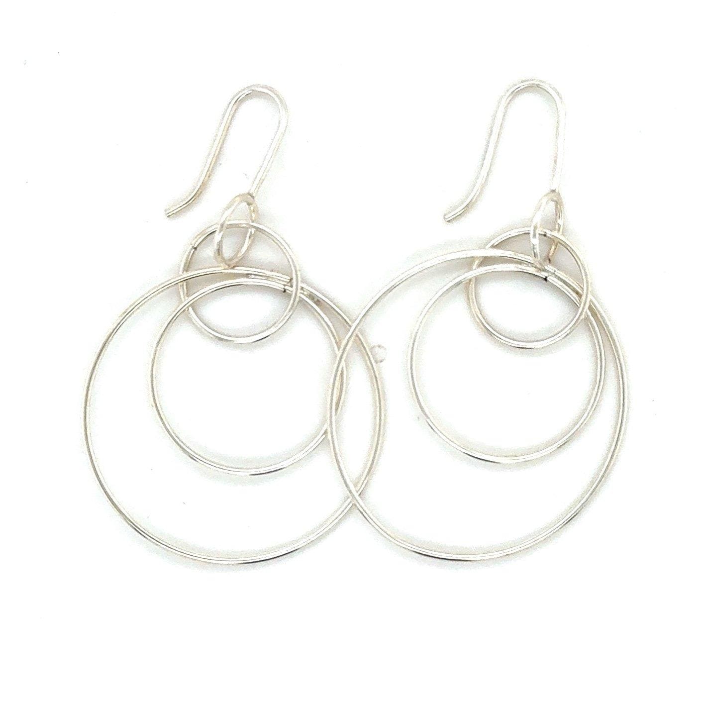 Silpada 925 3-Hoops Dangle Earrings