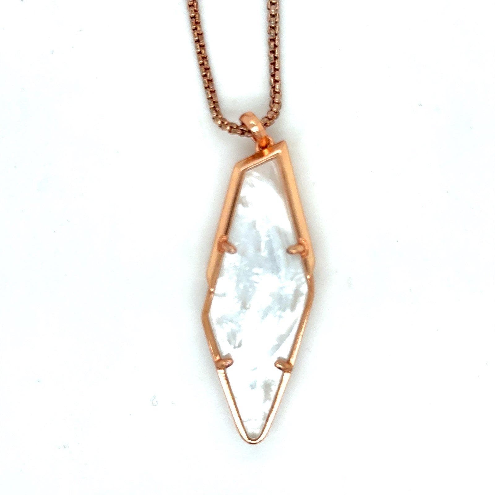 Kendra Scott Lilith Rose Gold Mother of Pearl Necklace