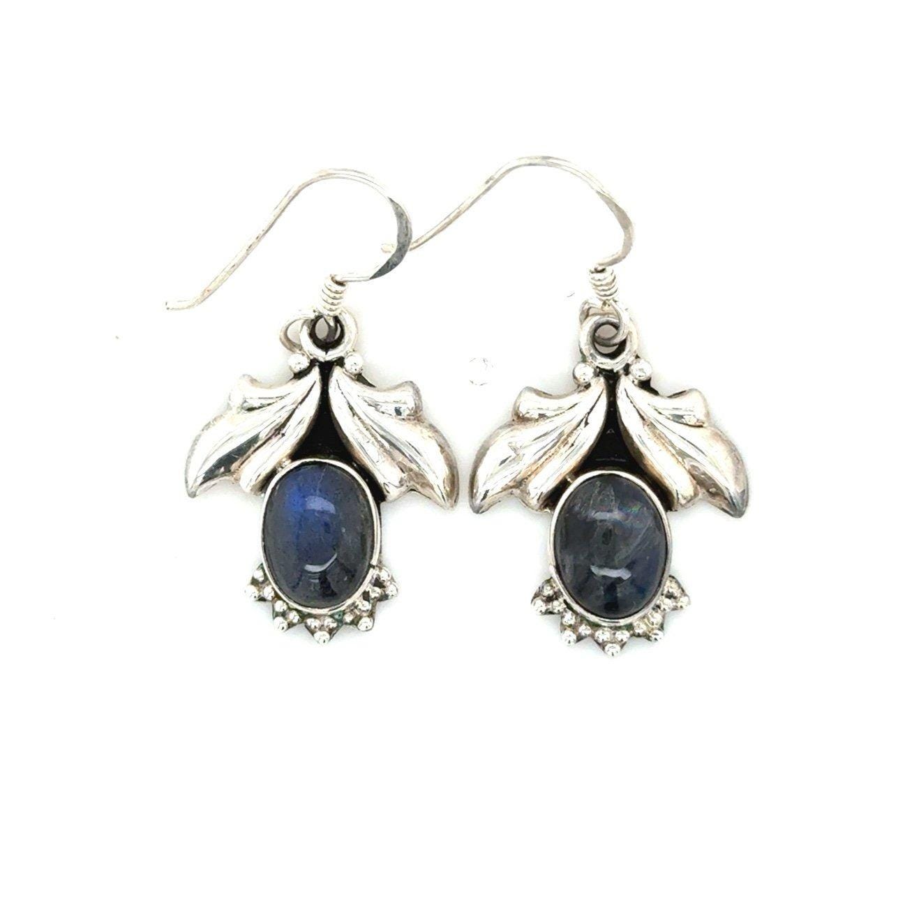 925 Silver Stone Dangle Earrings