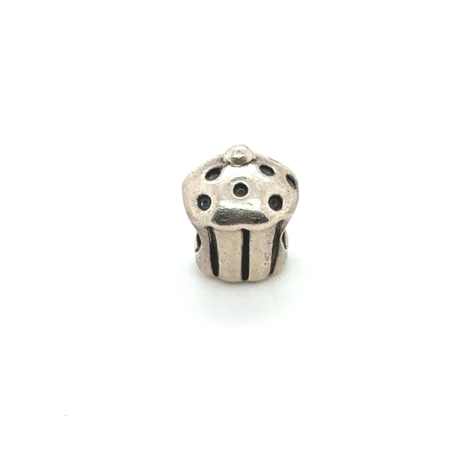 925 Silver Cupcake Charm