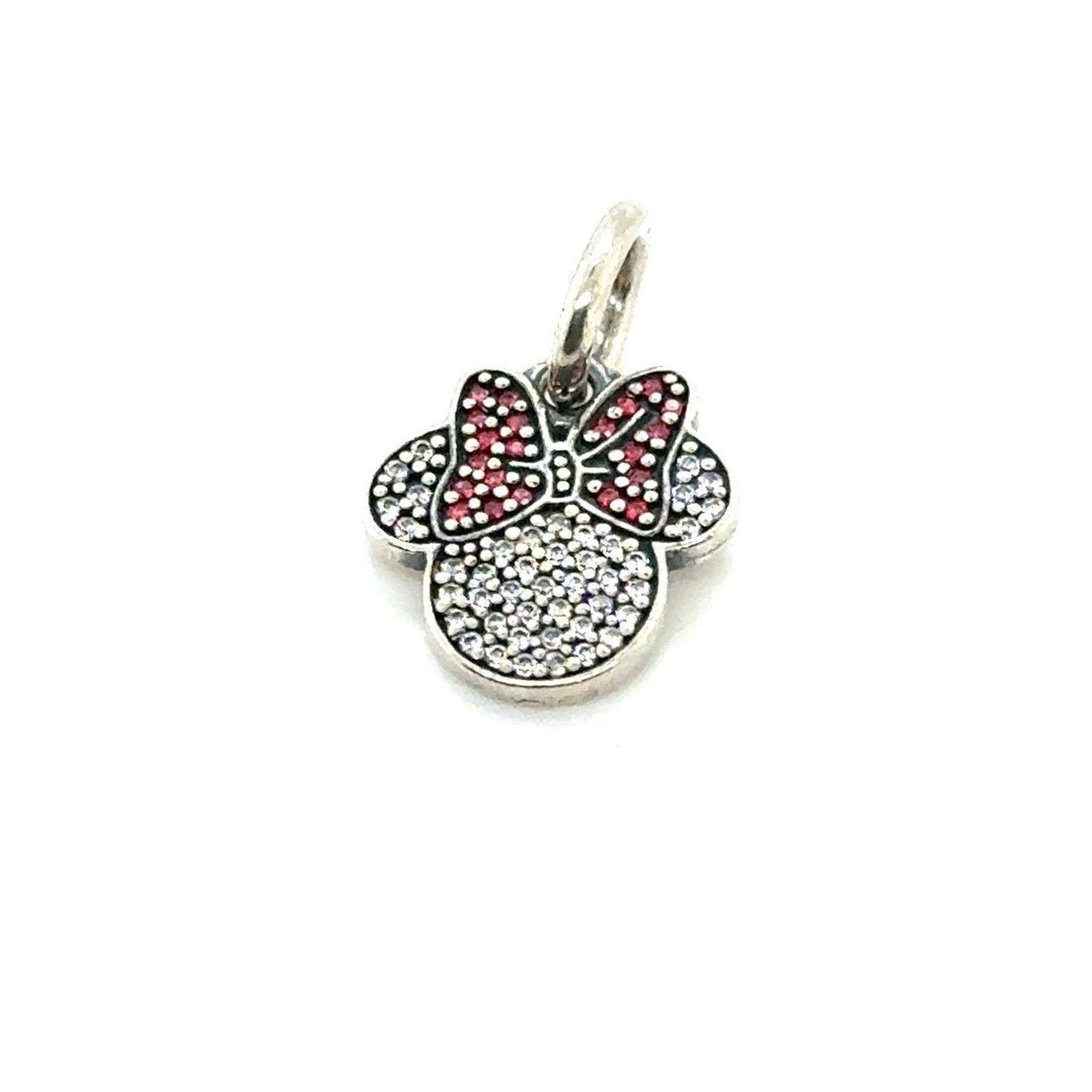 Pandora Pave Pink/White Minnie Mouse Charm