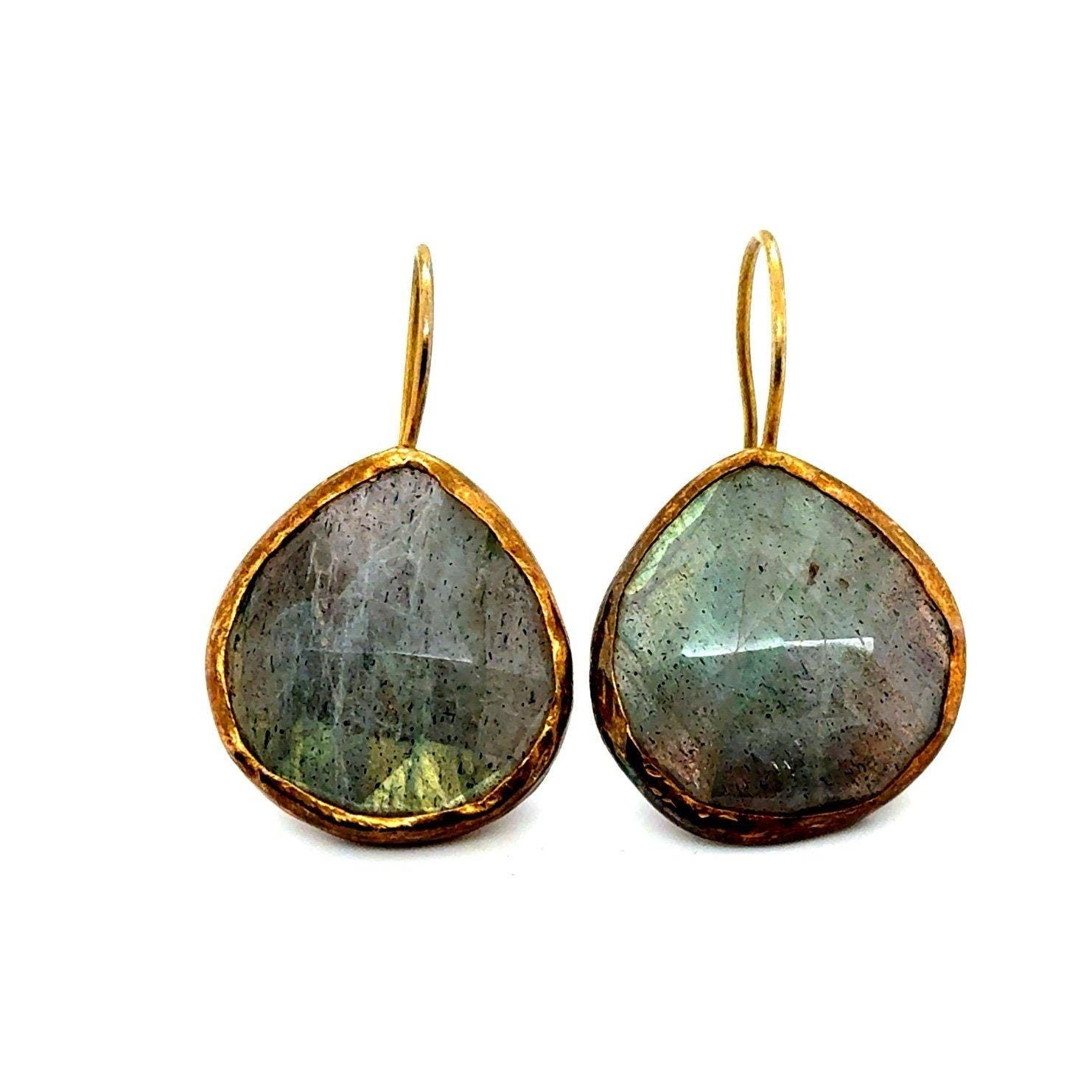 Stone Dangle Earrings