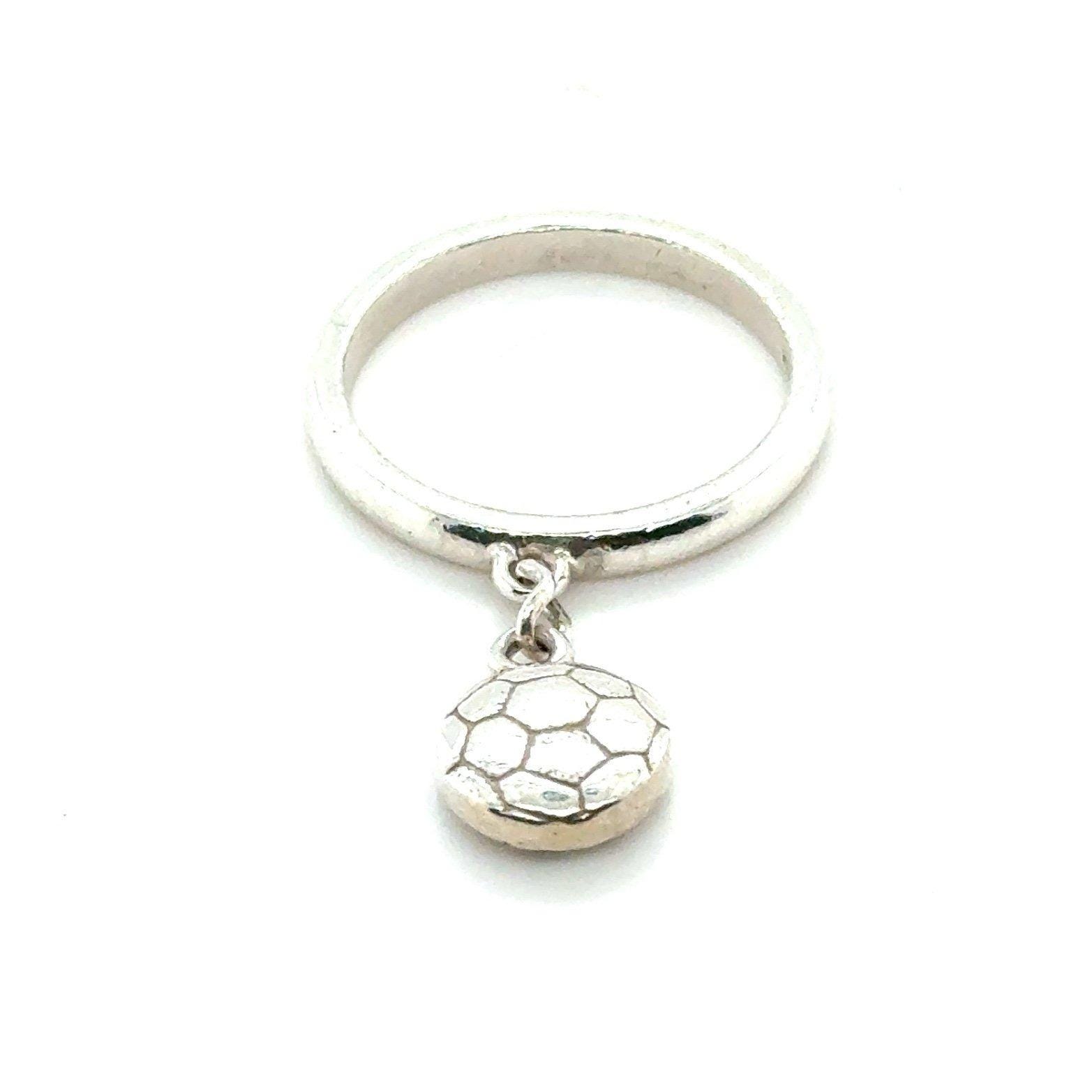 James Avery Soccer Ball Dangle Ring - Retired