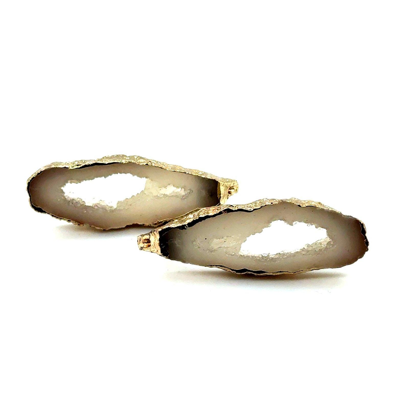 Geode Post Earrings