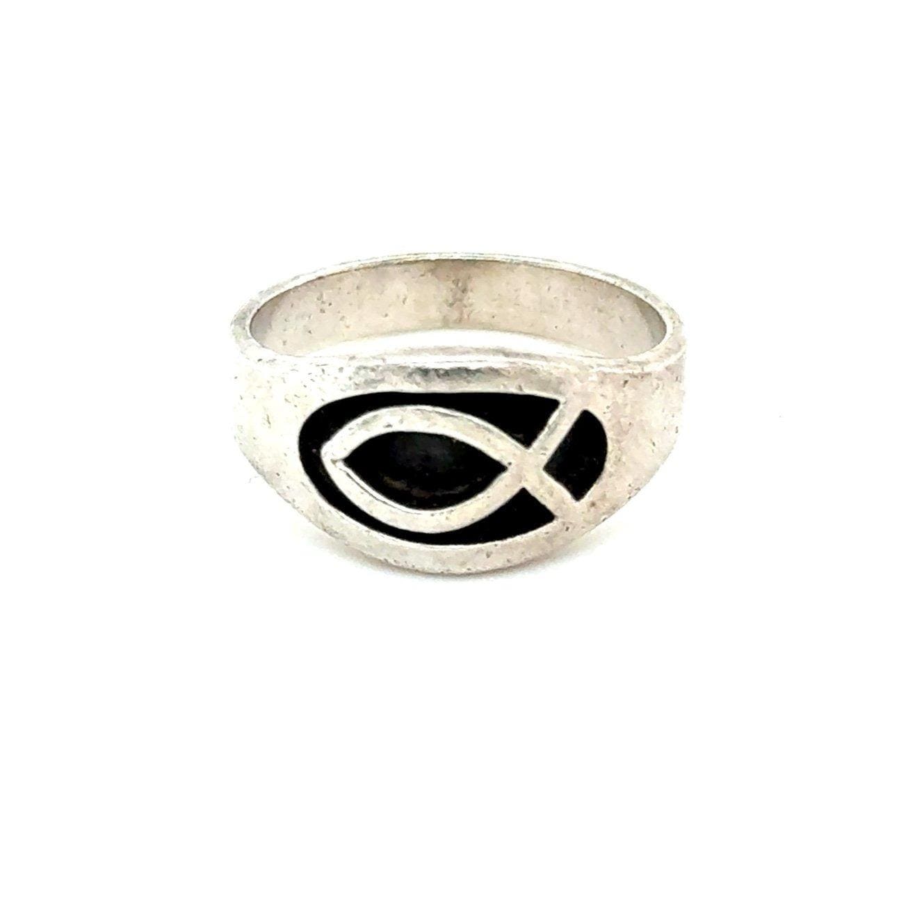 925 Silver Fish Ring