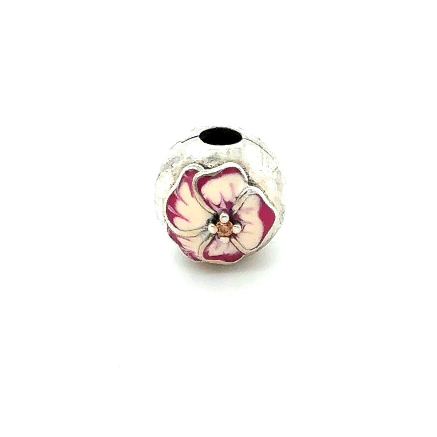 Pandora Pink Pansy Clip Charm