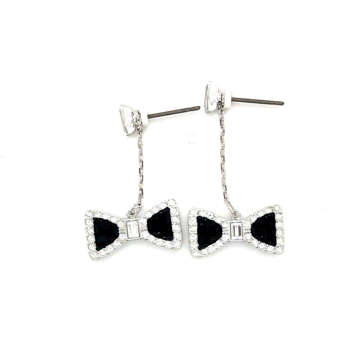 Swarovski Designer Bow Dangle Earrings